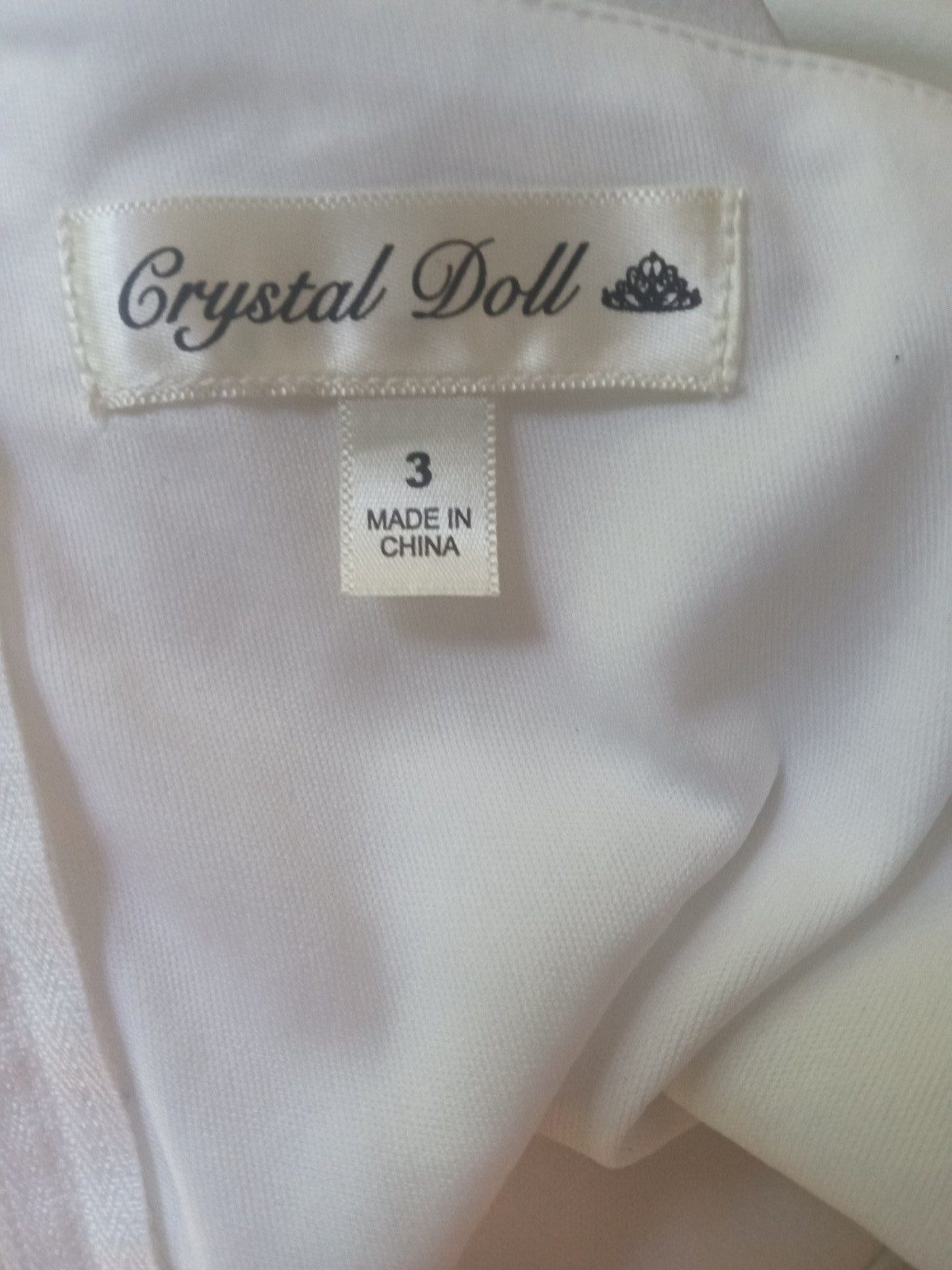 Crystal Doll Juniors’ One-Shoulder Long Gown, Ivory, Size 3, MSRP $79, Cut Out