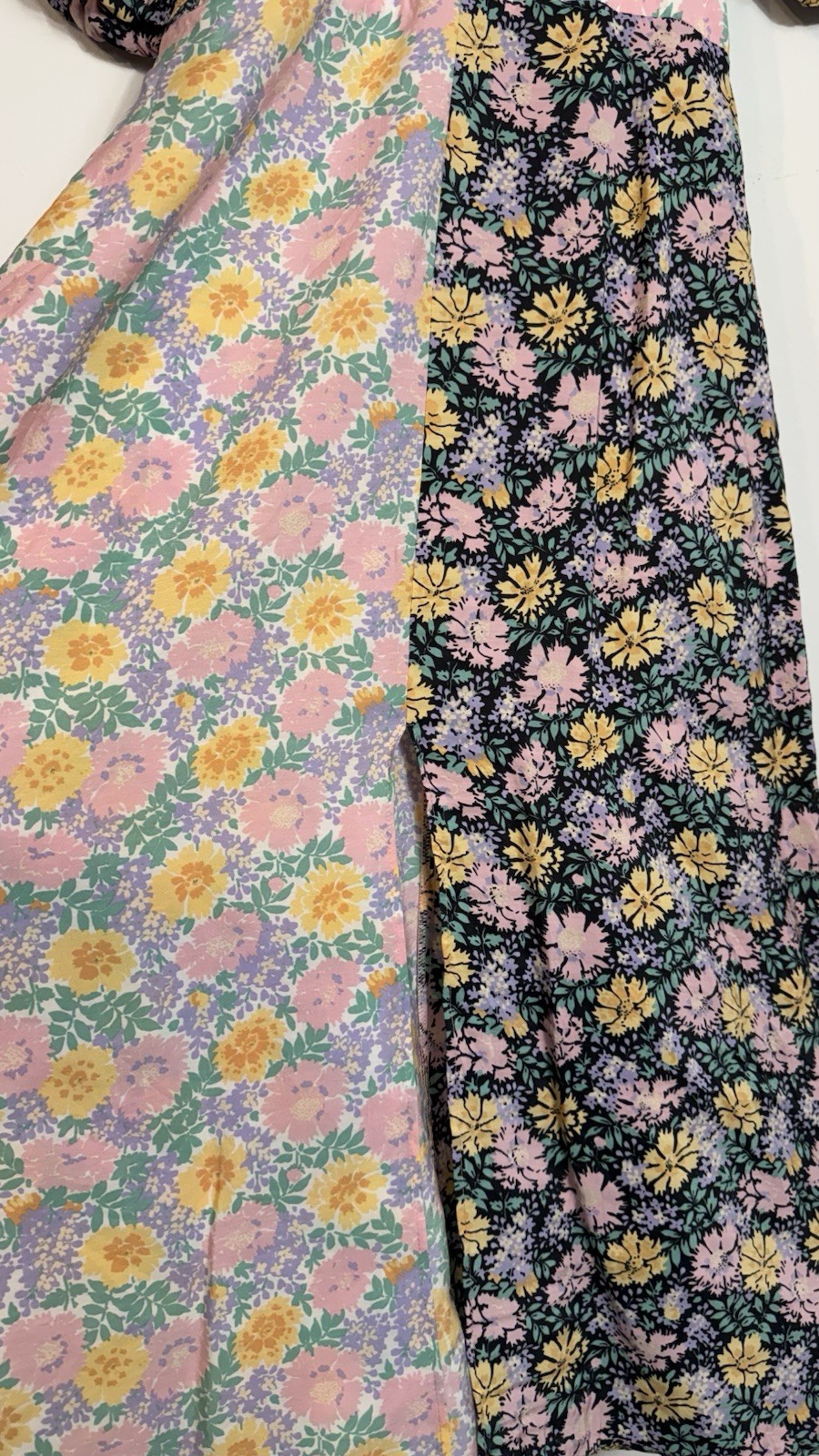 Nobody’s Child Penelope Spliced Patchwork Floral Midi Dress Size 8 NEW Ditsy