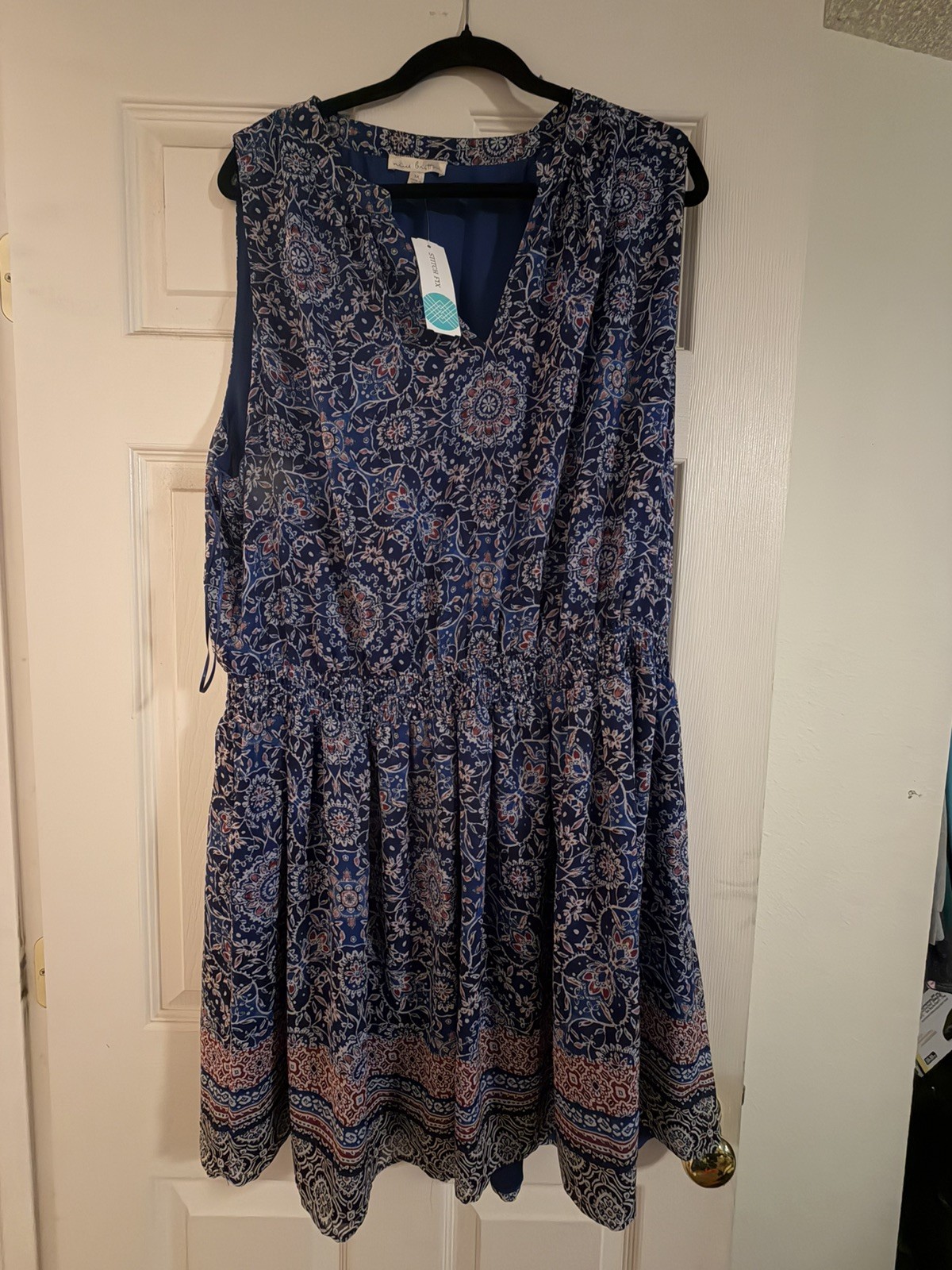 Nine Britton Women’s Renata Brushed Knit Sleeveless Dress 1X NWT