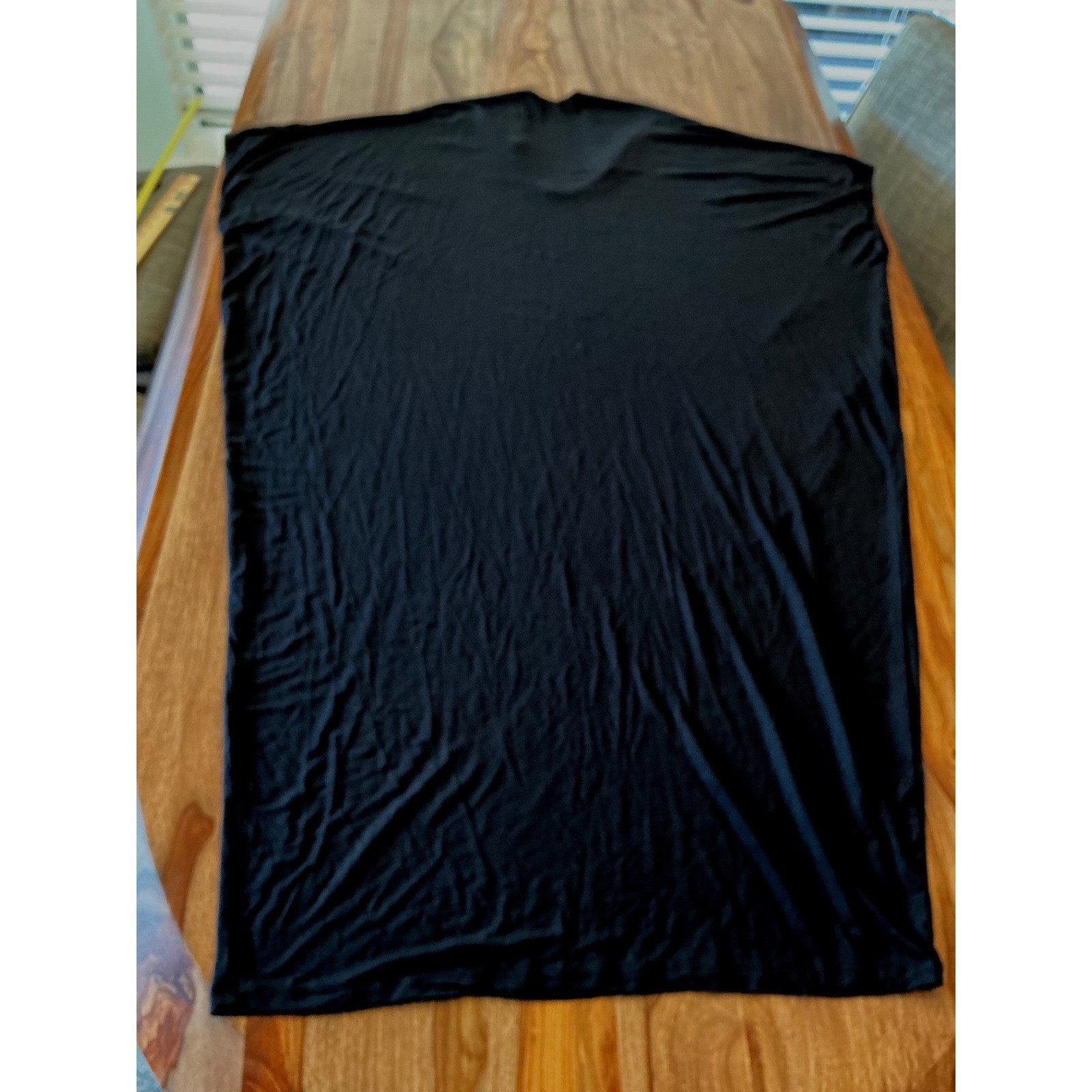 Barefoot Dreams Luxe Milk Jersey Day to Night Caftan Black One Size Lounge Dress