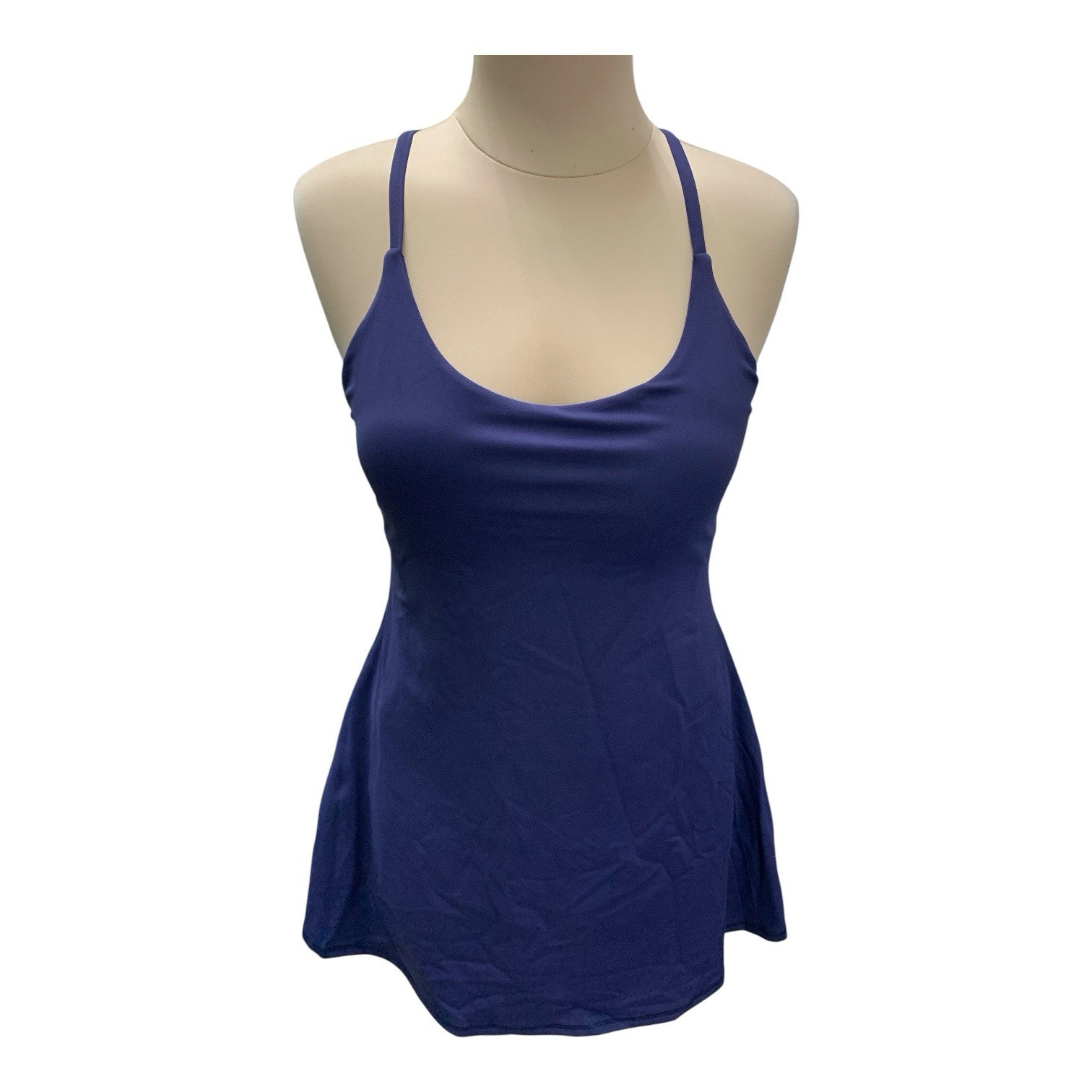 Halara SoftlyZero™ Plush Backless Active Dress Easy Peezy Edition Navy Sz Med