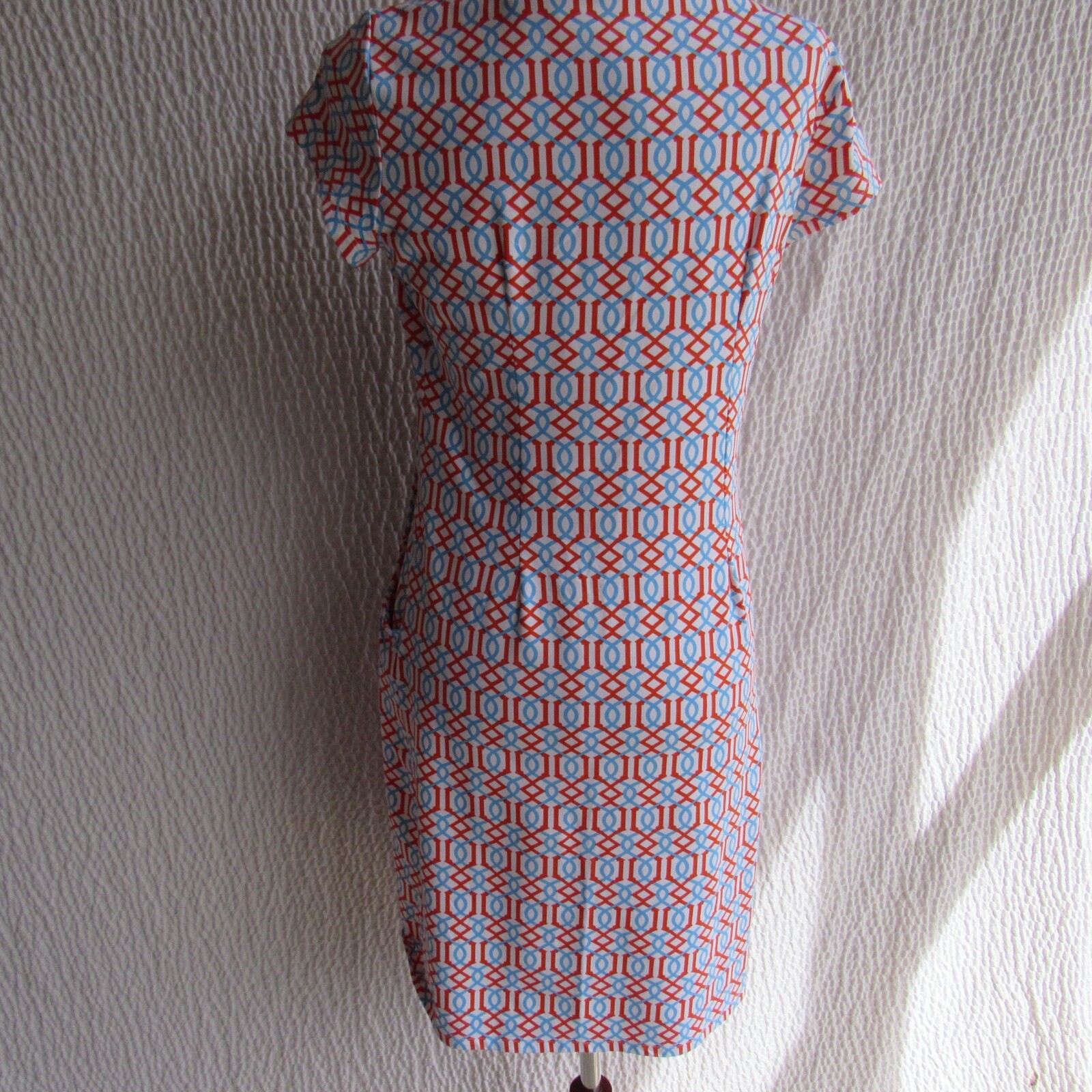 J. McLaughlin Dress M 2 Bundle Blue Green Short Slv Pockets Catalina Cloth
