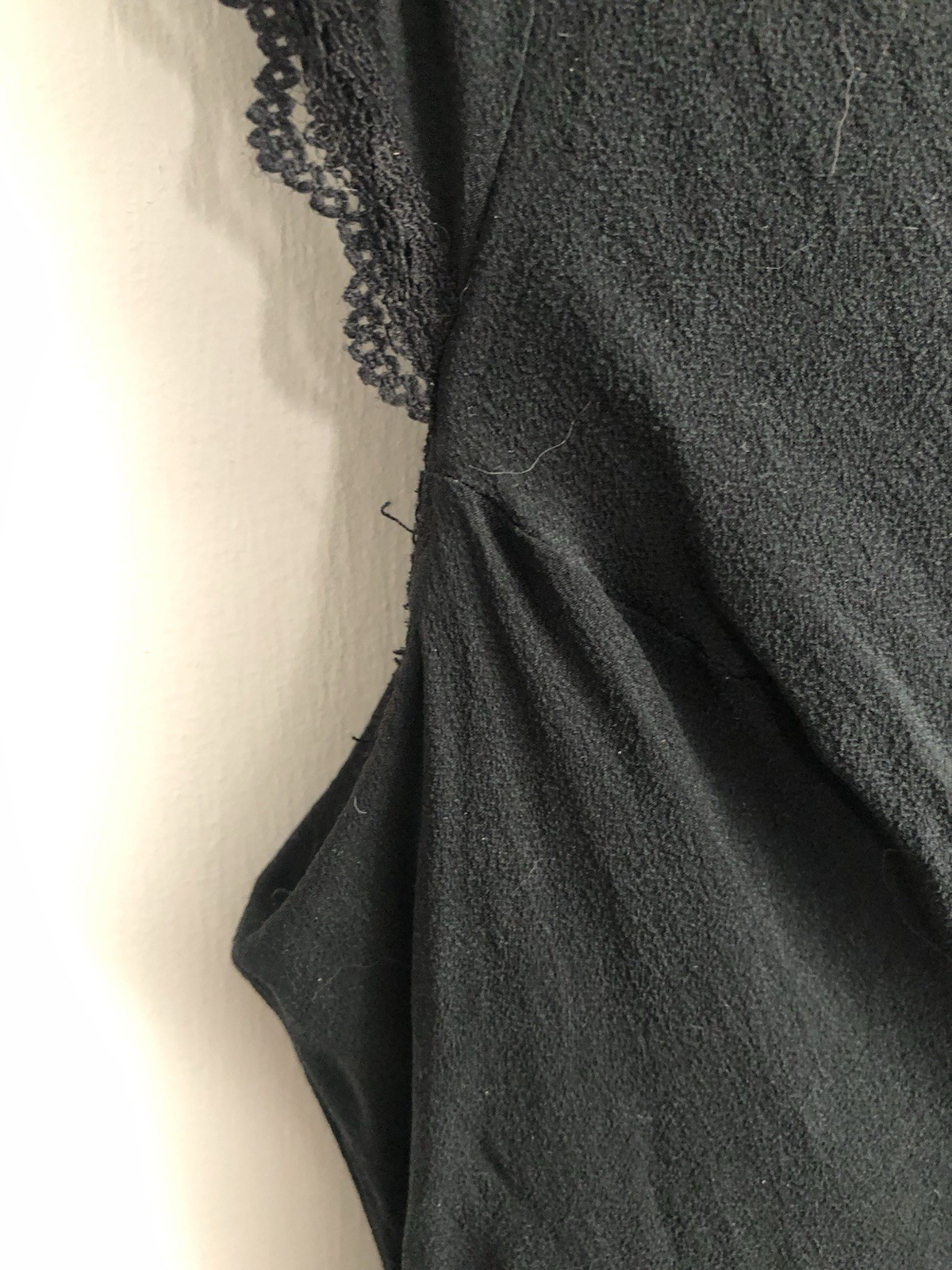 Vintage 100% Silk/Polyester Jonathan Martin Studios Black Dress