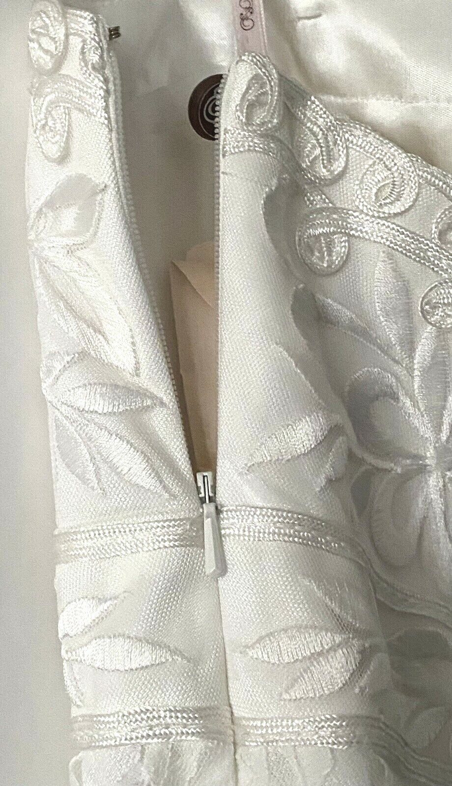 SUE WONG Elegant & Sophisticated Strapless Tiered White Lace Dress #C4134 Size 6