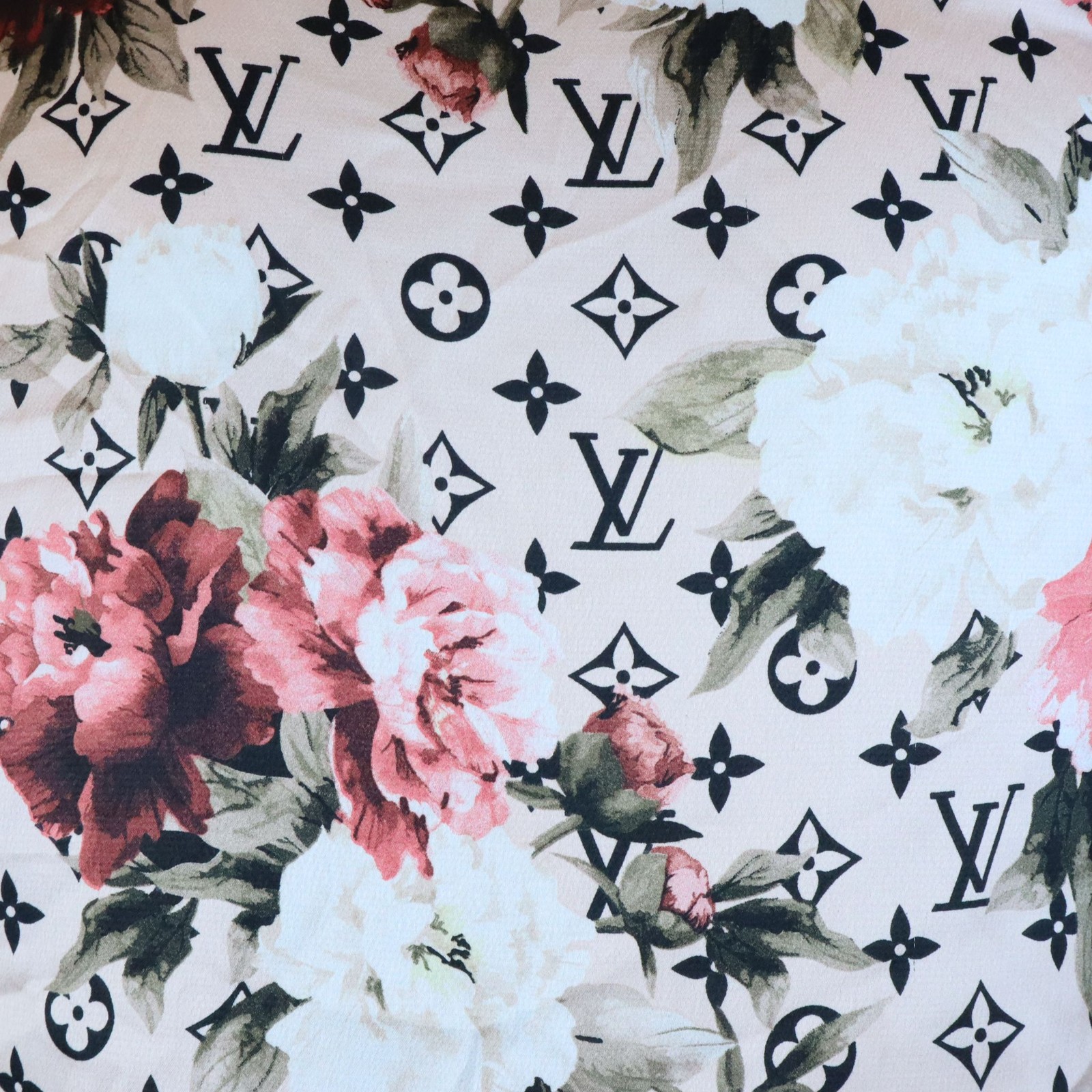 Louis Vuitton Pink Floral Monogram Shift Shirt Dress Button Up Women’s 42 US 10