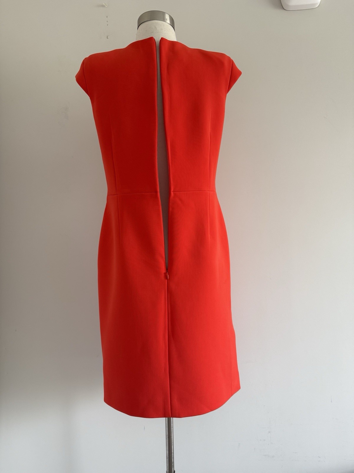ESCADA ZIP BACK LINED THICK SIDE SLIT DRESS SIZE 34 MADE IN ROMANIA