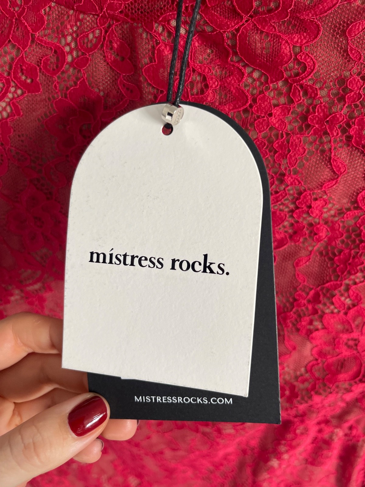 Mistress Rocks Red Lace Mini Dress BNWT Size L 12 14 Party Birthday Occasion