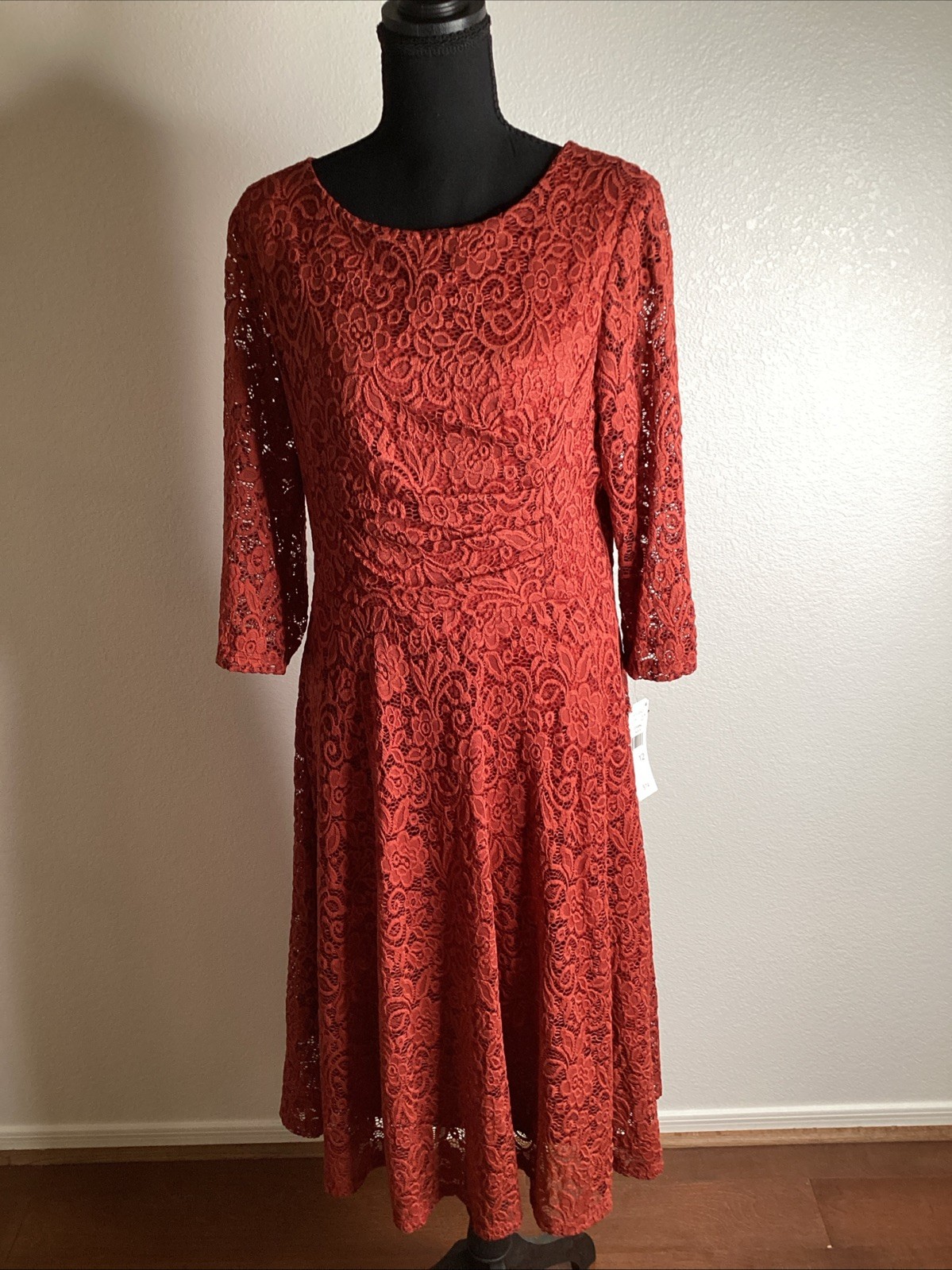 Studio One New York Dress Color Rust Size 12