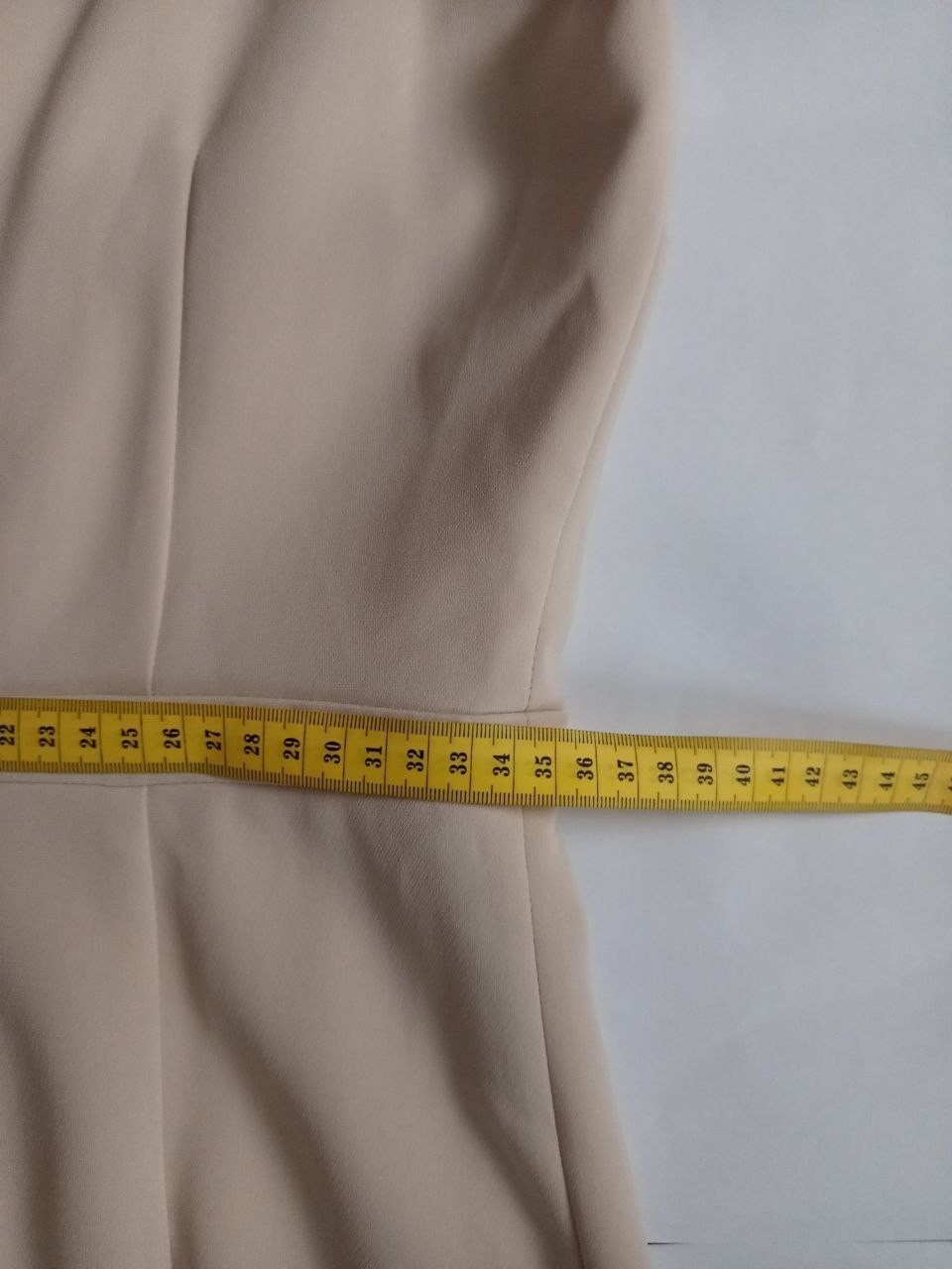 Max Mara Studio Beige Sleeveless Sheath Dress V-Neck Made in Italy Size S IT 40