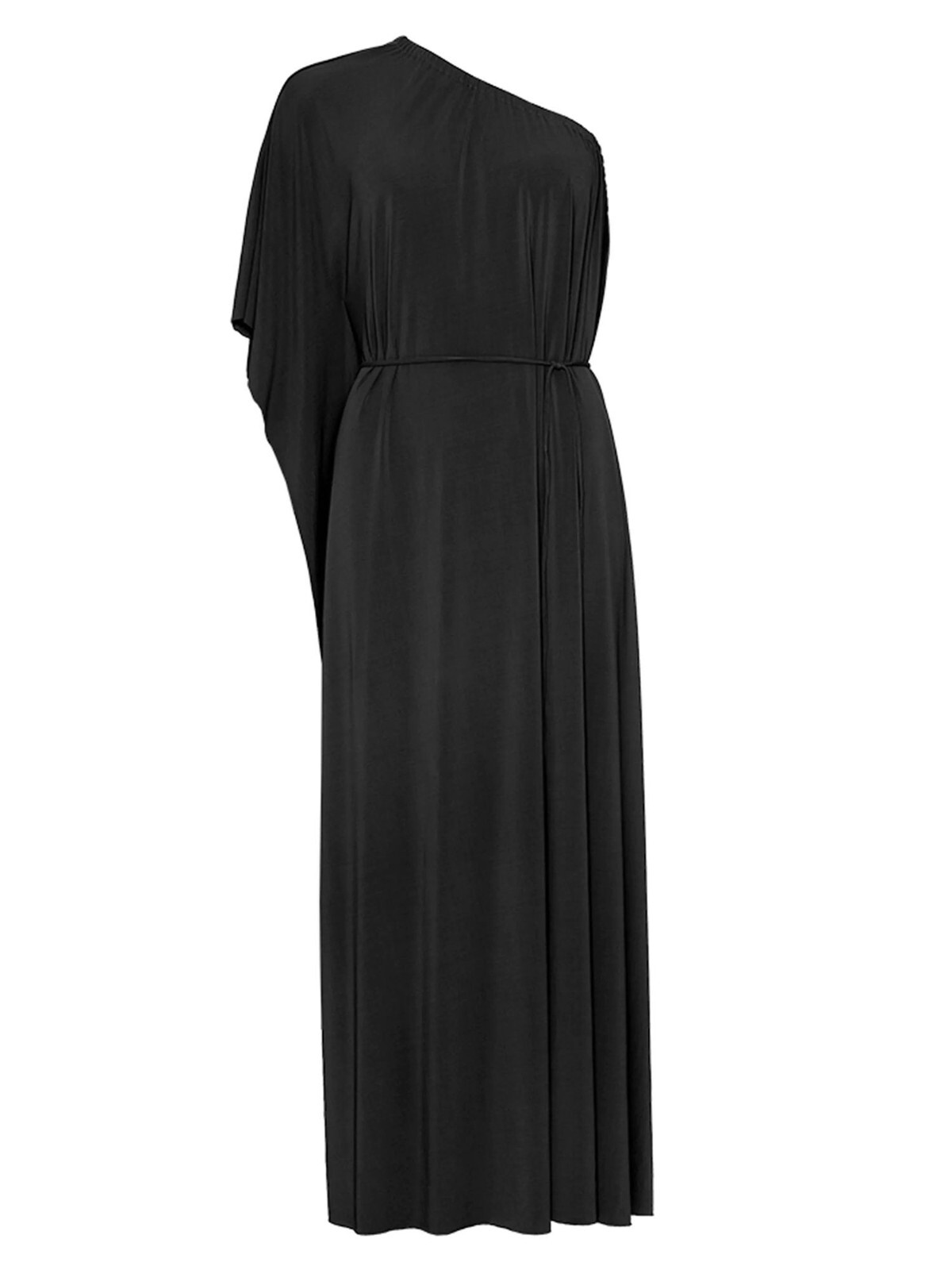 ERES Georgie One Shoulder Long Dress in Noir 3 New Womens Maxi Gown