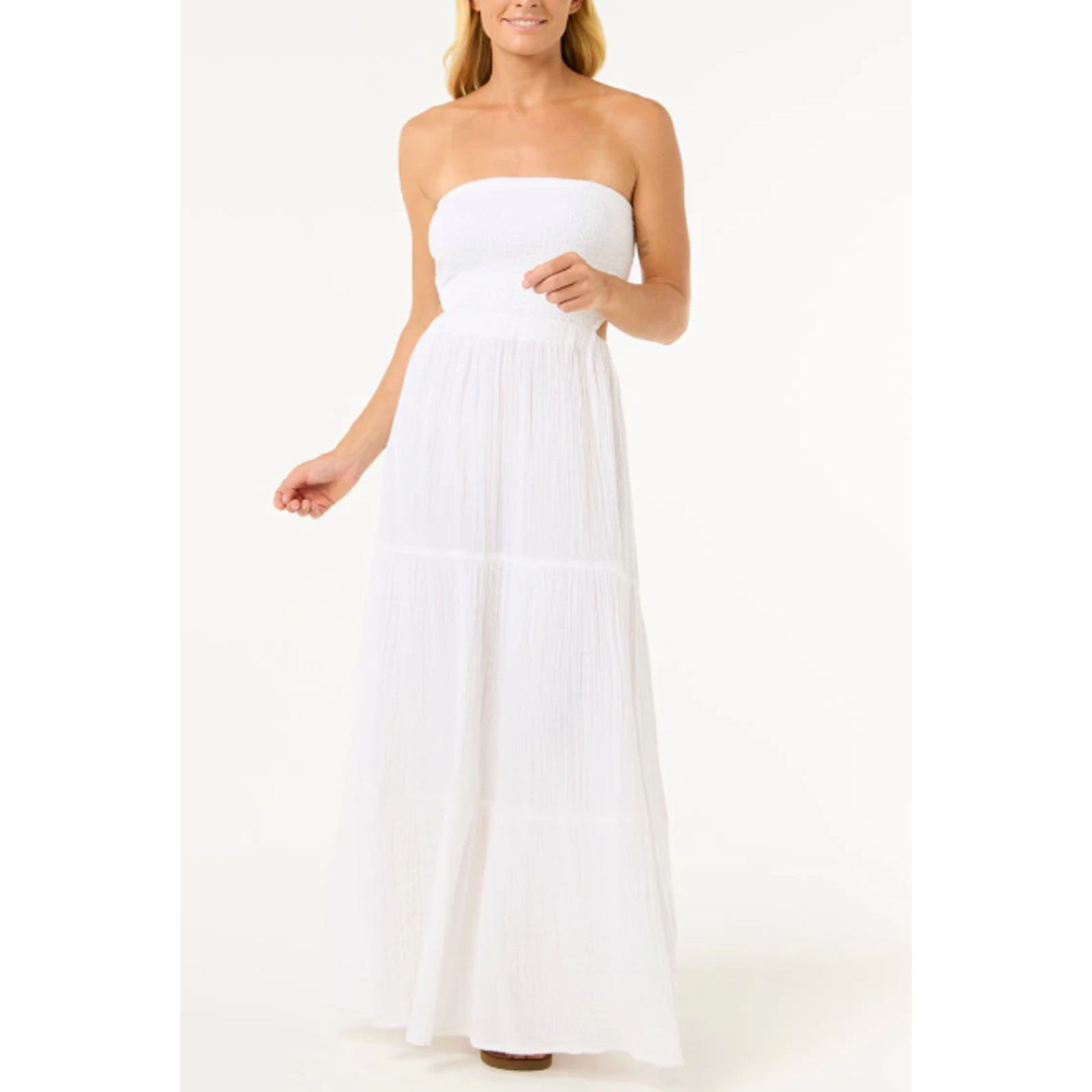 Rip Curl Women Premium Surf Maxi Dress Sleeveless White XL
