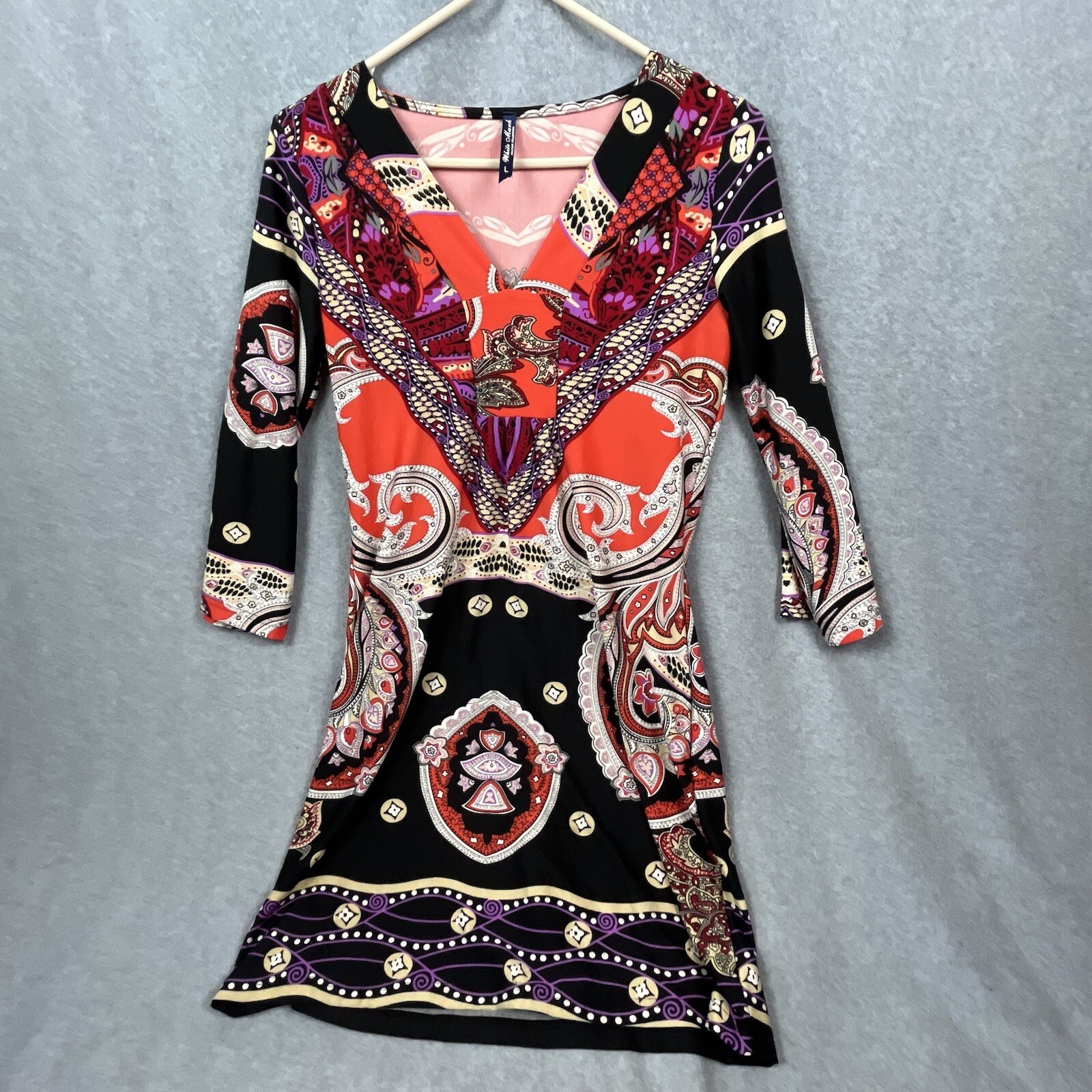 White Mark Dress Woman’s Large Red