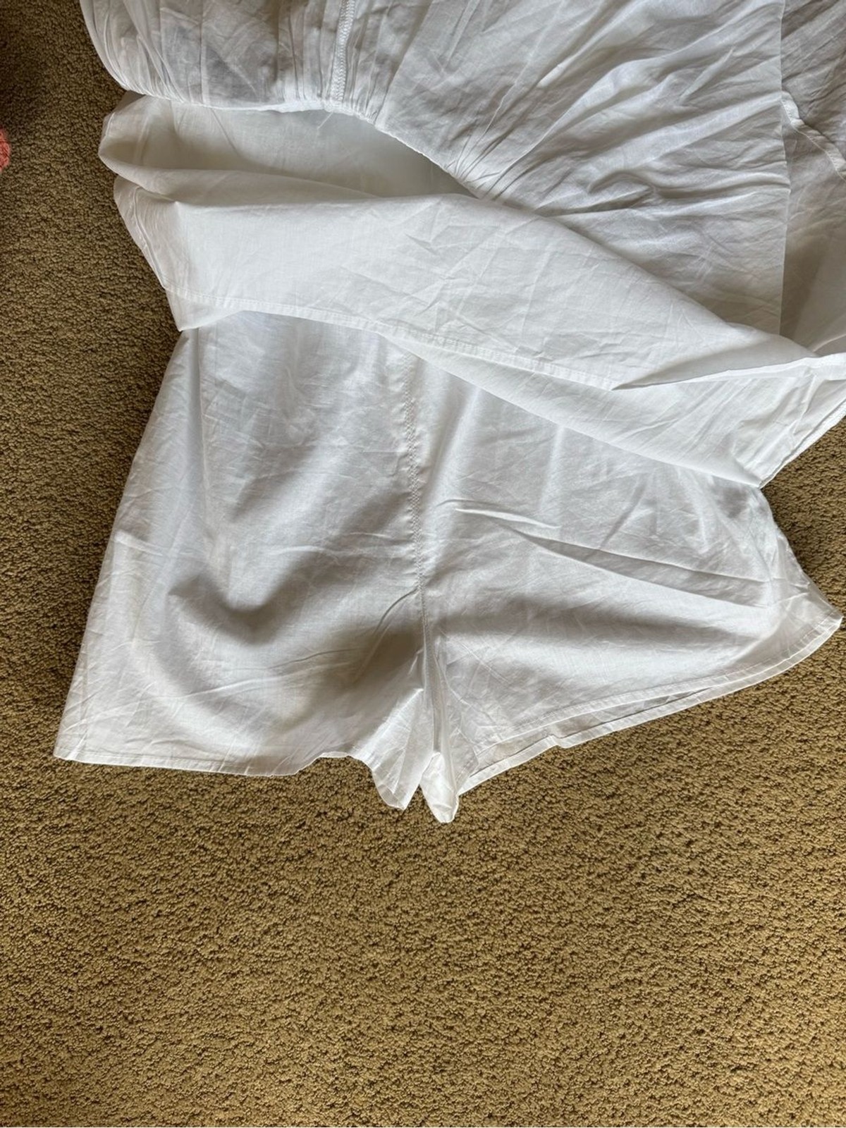 Abercrombie & Fitch White Embroidered Skort Dress V-Neck Spaghetti Strap XS NWT
