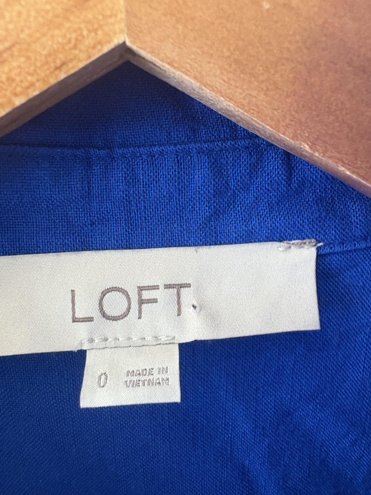 LOFT Dress Womens 0 Blue Shirt Collared Button Front Maxi Belted Long Sleeve