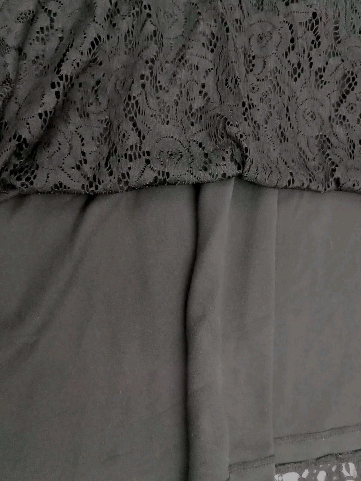 Dennis By Dennis Basso Black Lace Long Sleeve Dress A-line V-Neck Tie Waist 20W