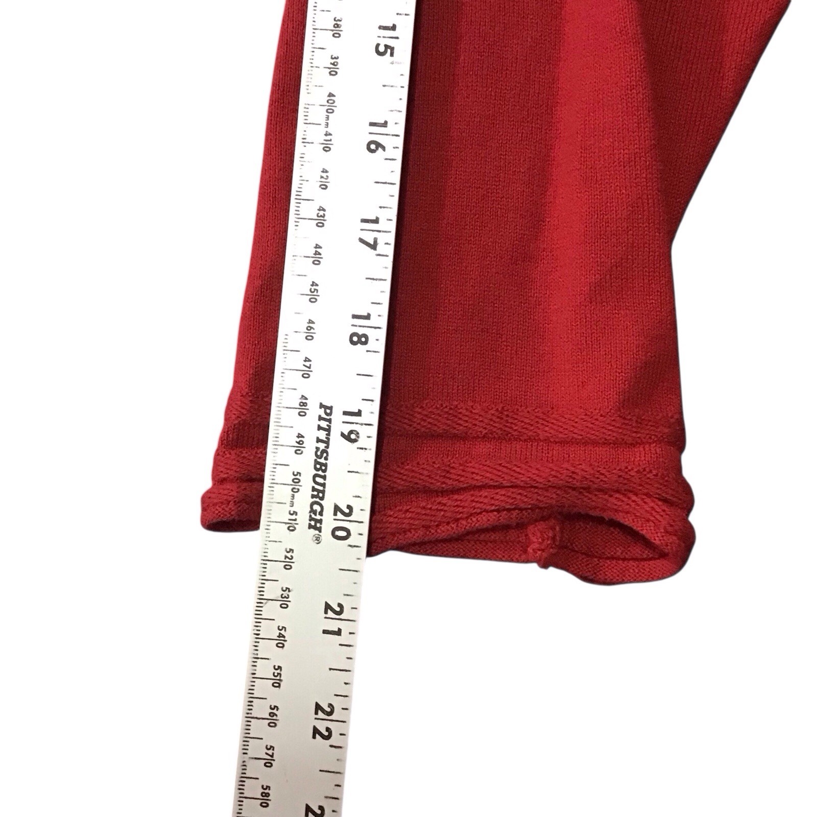 Sophie Max Ruby Red Sweater Dress XL Cotton Blend Long Sleeve