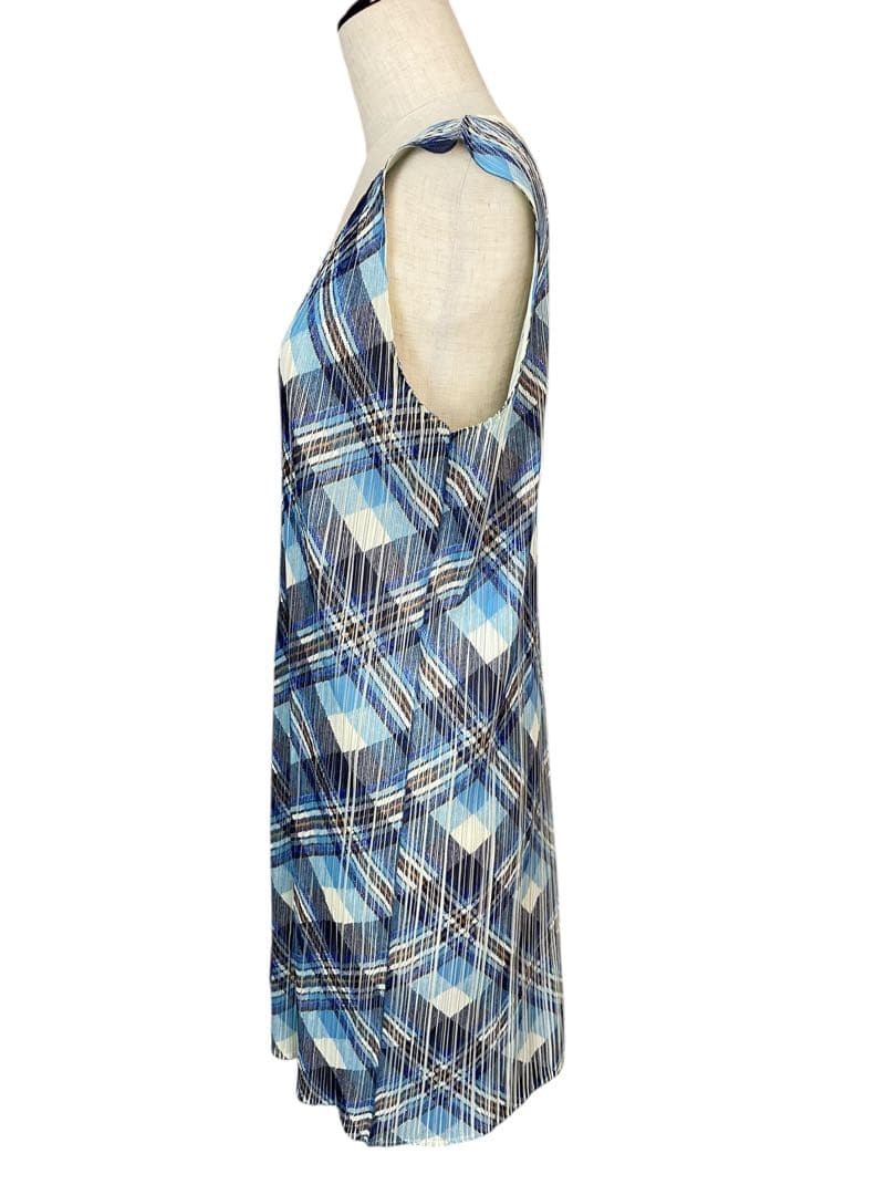 PLEATS PLEASE Issey Miyake Dress Check Pattern Size 3