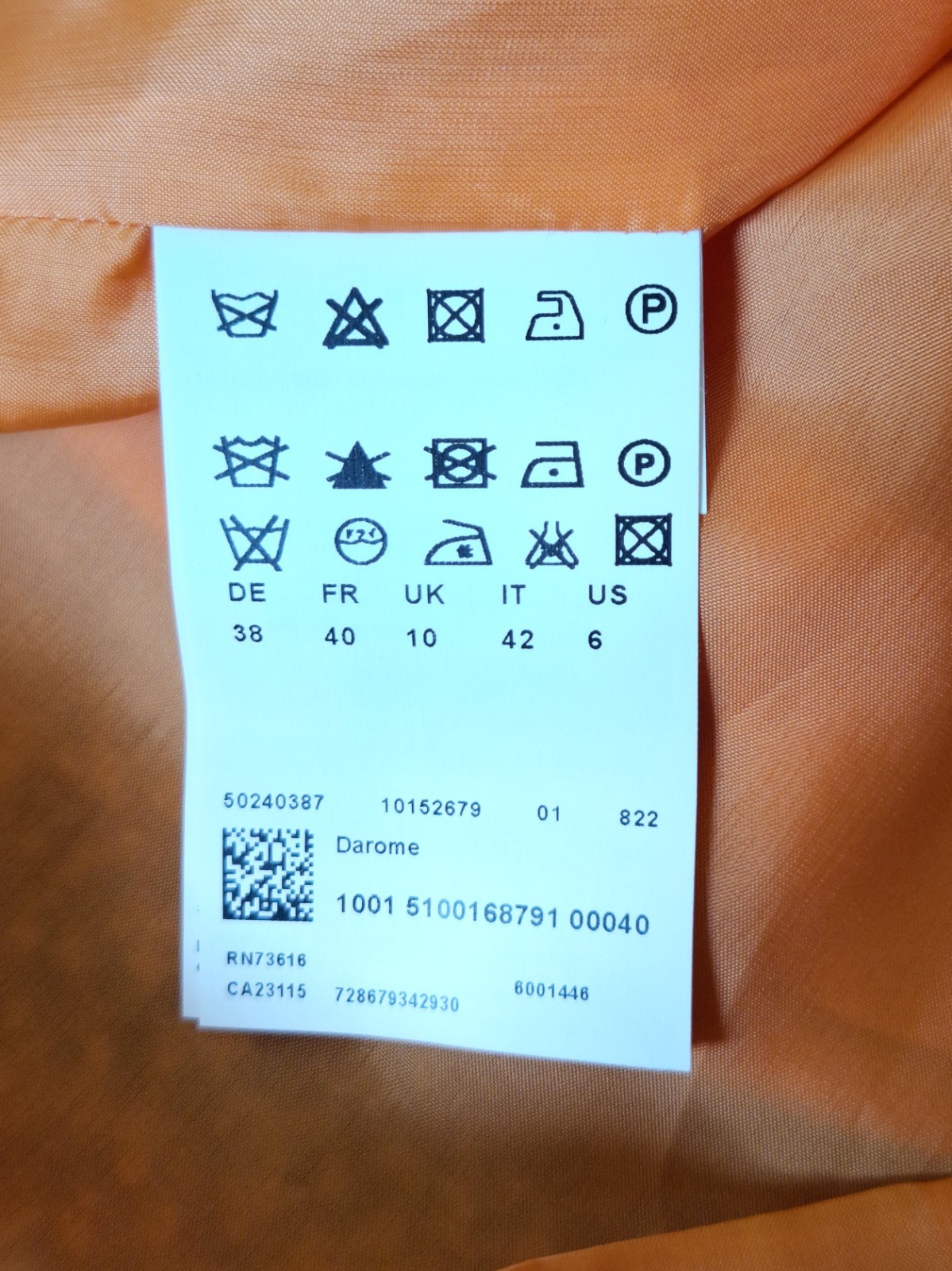 Hugo Boss NWT Orange Sheath Dress Keyhole Neck Designer Shift Dress Size 6