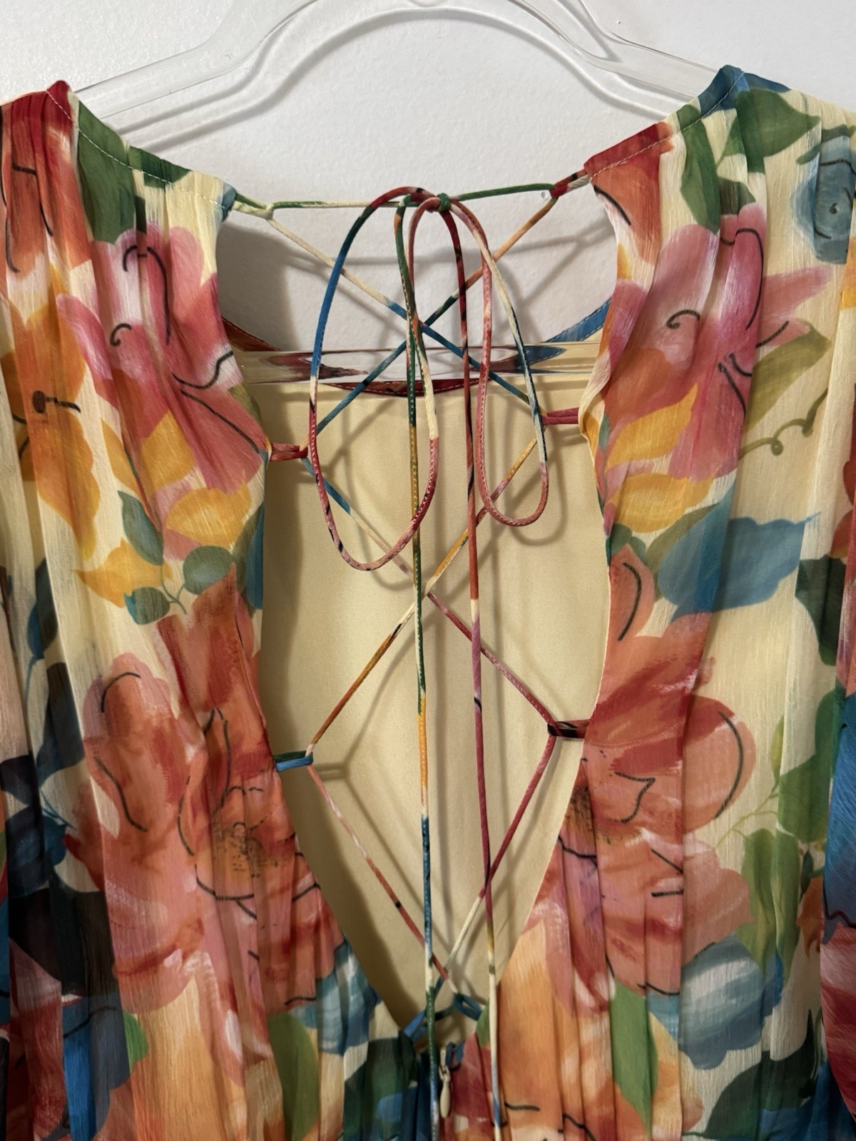 ONE33 SOCIAL puff sleeve Floral maxi Gown dress in floral Sz 12