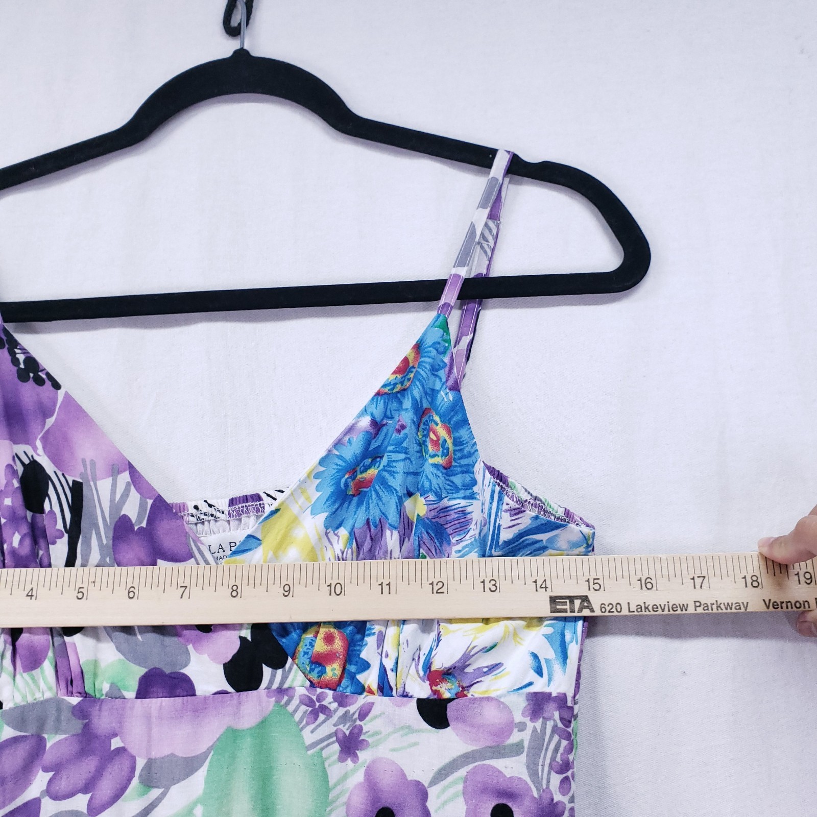 Flora Paris Design Made In French A Line Dress Size Small Floral Multicolor
