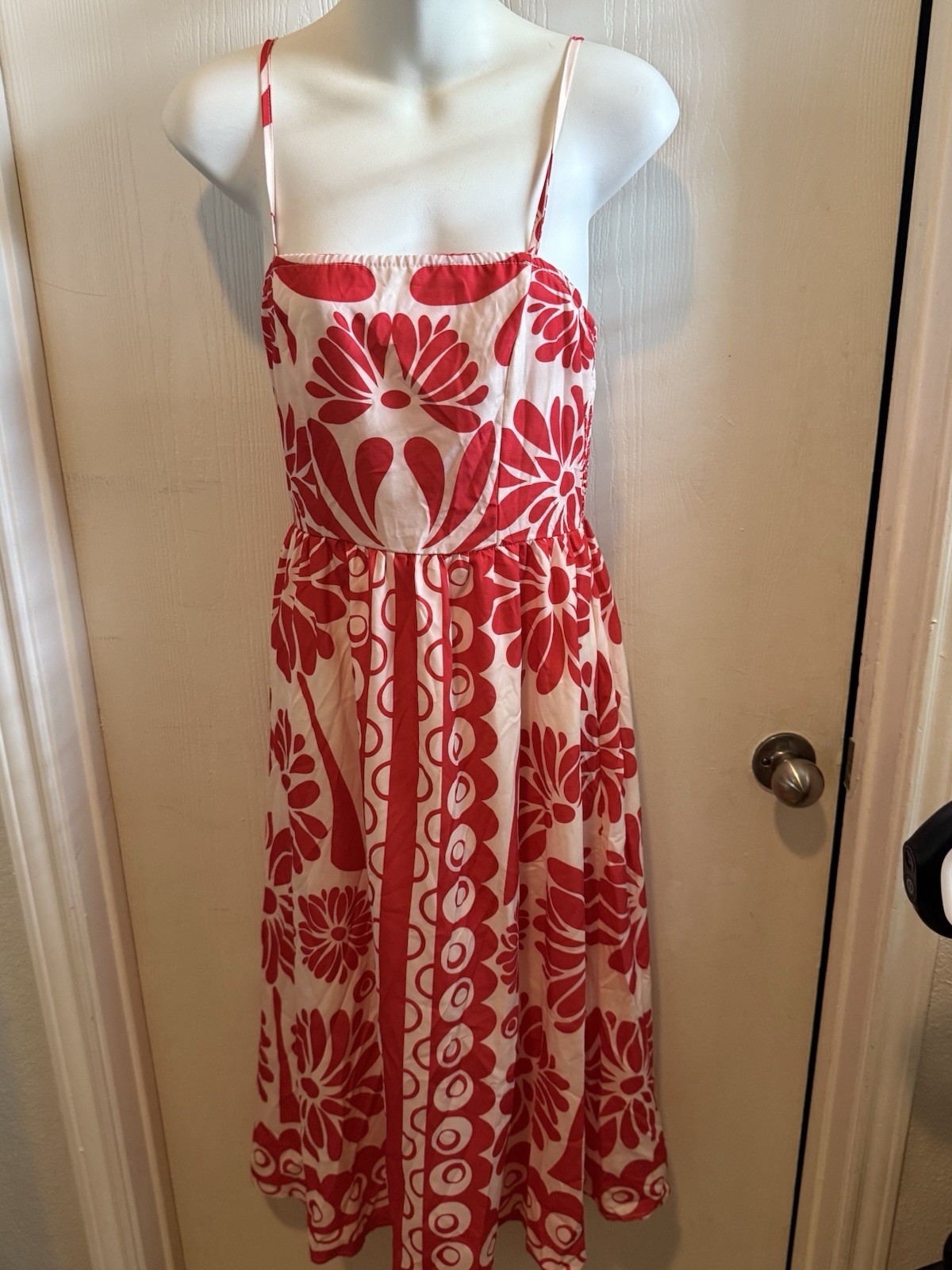 SHEIN Breezaya Midi Dress Random Printed Size S Strappy Dress