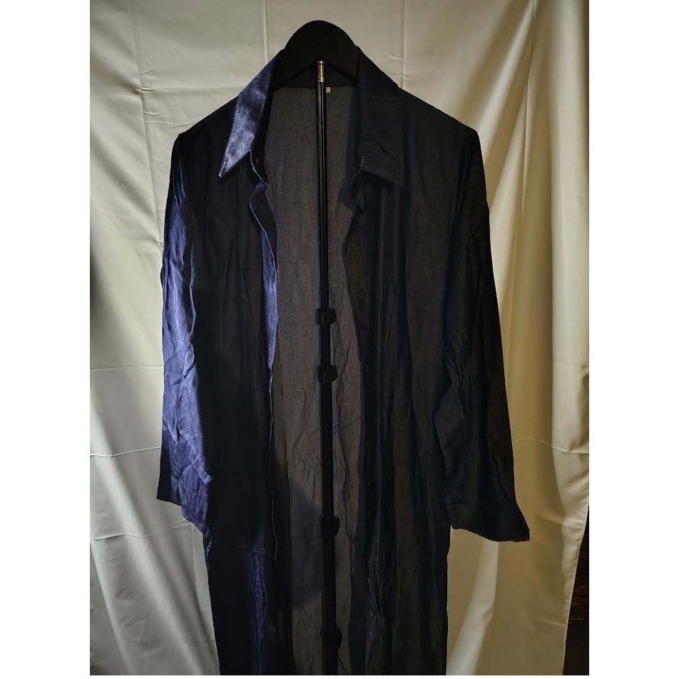 Womens Duster Long Sleeve Button Front Lightweight Dress 3XL-runs small
