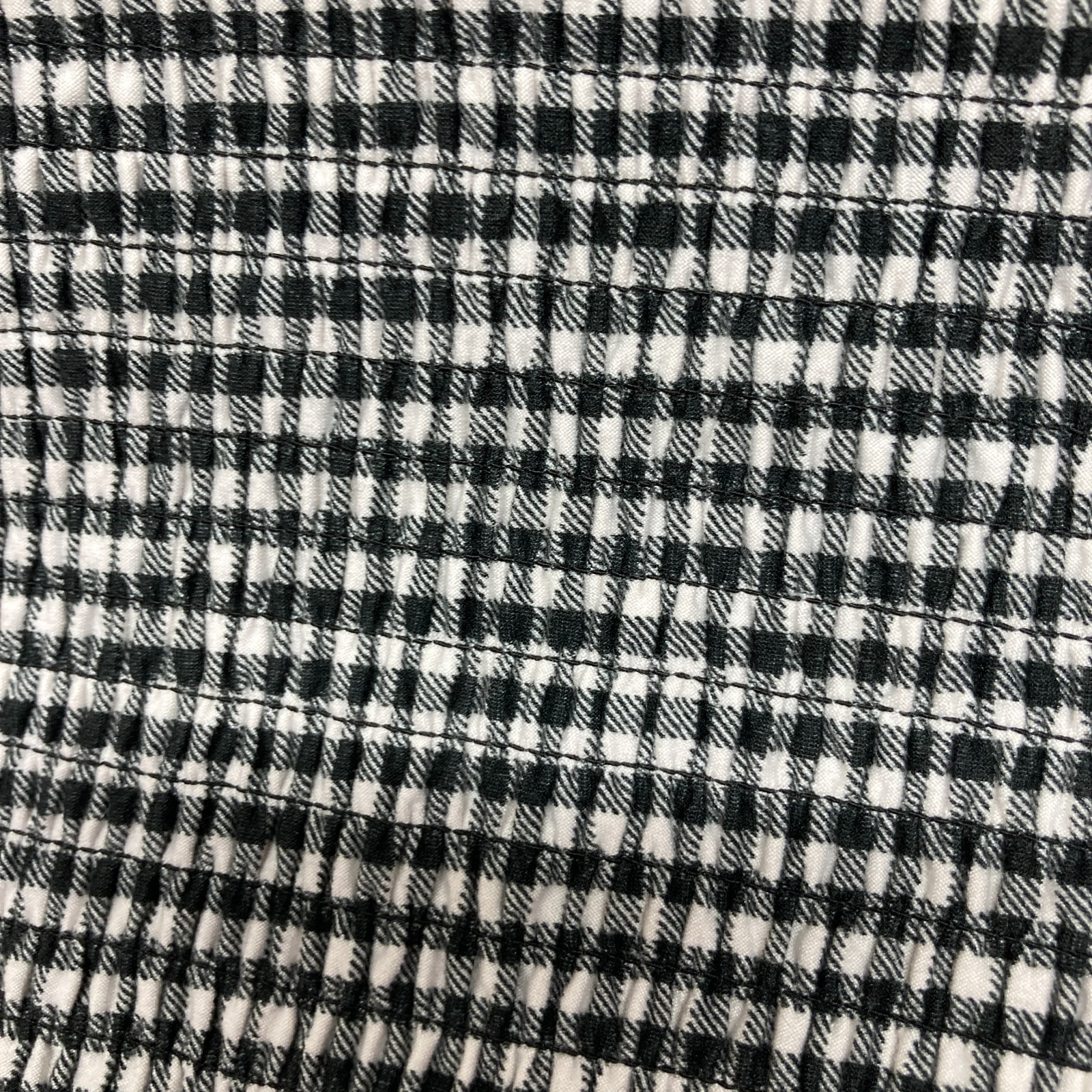 No Boundaries Dress Size Small Smocked Gingham Ruffled Sheath Bodycon Sleeveless