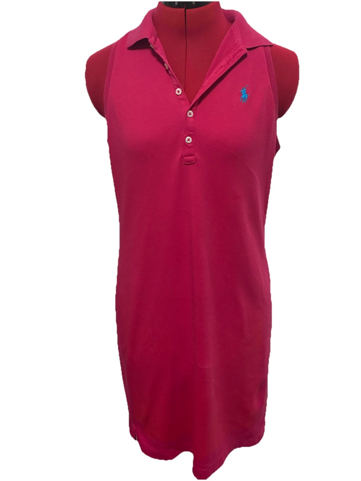 Ralph Lauren Women’s Pink Polo Sleeveless Dress Size Medium