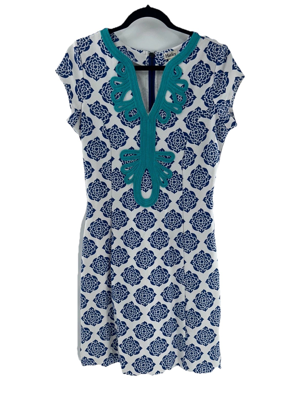 Women’s Hatley Floral Emmbroidered Sheath Short Sleeve Dress Size S