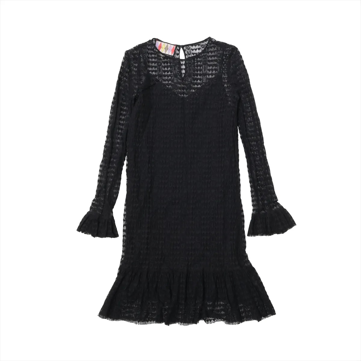 Gucci Unknown material Dress 38 Ladies’ Black No sign tag 708393 With inner One