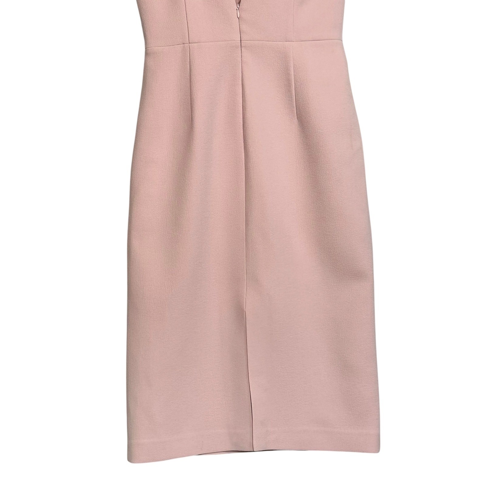 Rebecca Vallance Pink Bow Shoulder Midi Dress Womens 8 Wedding Guest Amore