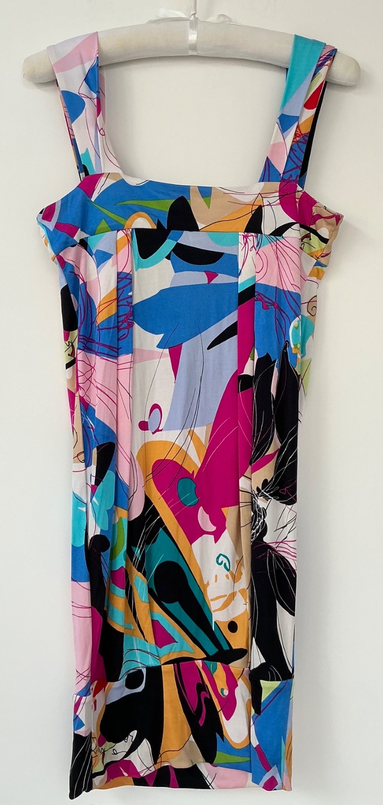 DIANE VON FURSTENBERG DVF Silk Blend Lose Fitting Summer Dress Size 8 VGC