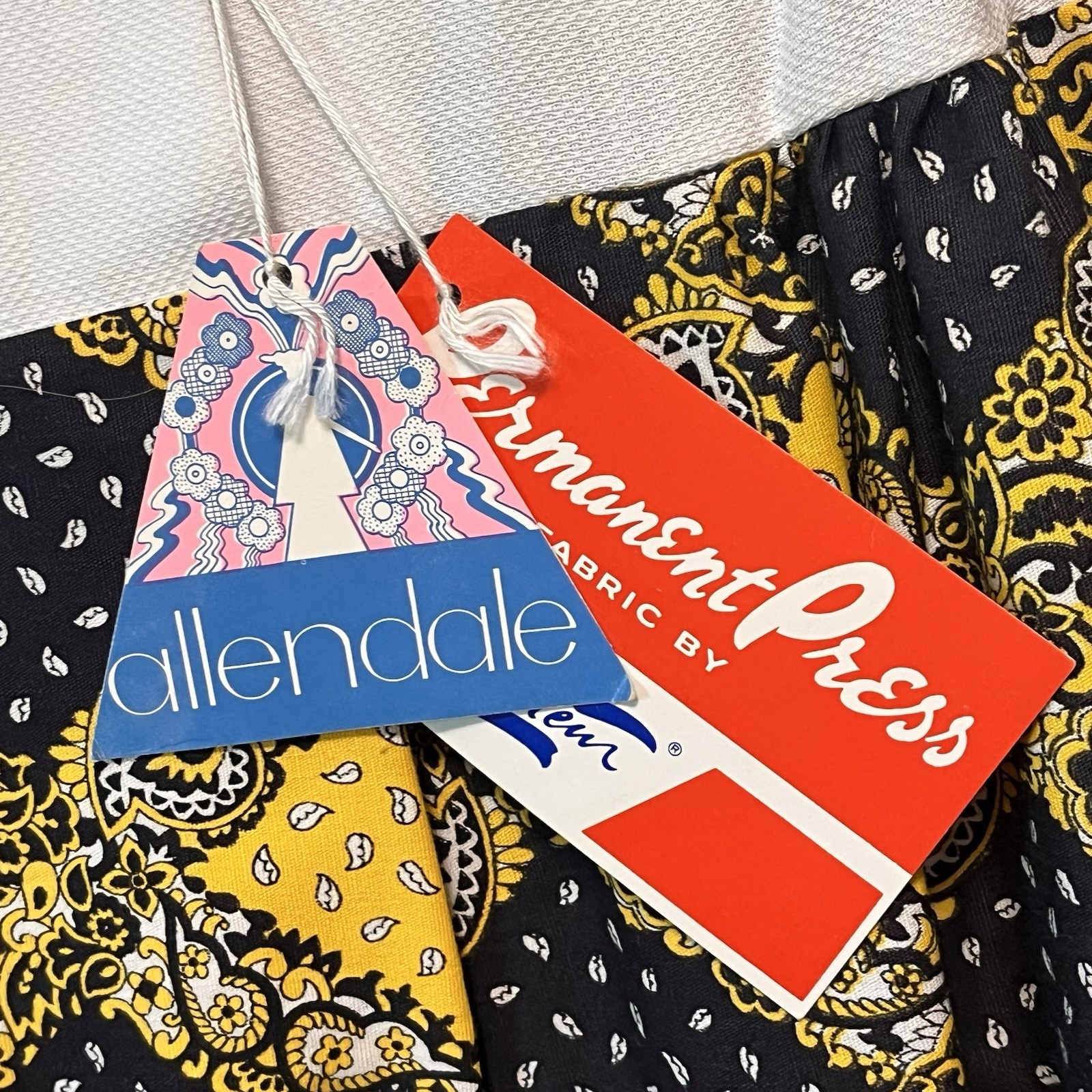 Vtg 60’s Allendale Maxi Dress NWT Womens Size 14 Geometric A-Line Colorful Boho