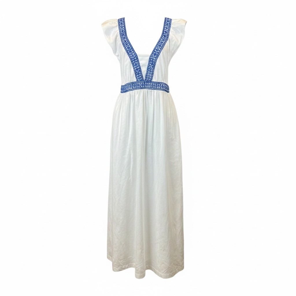 J Crew White Ruffle Maxi-Size L