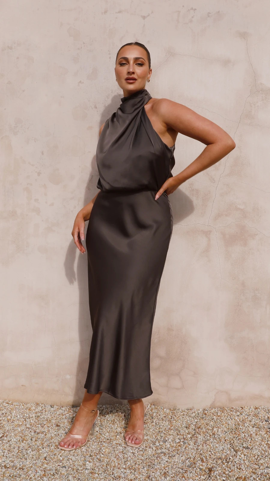 Billy J Esther Maxi Dress – Espresso Women’s 6 NWT