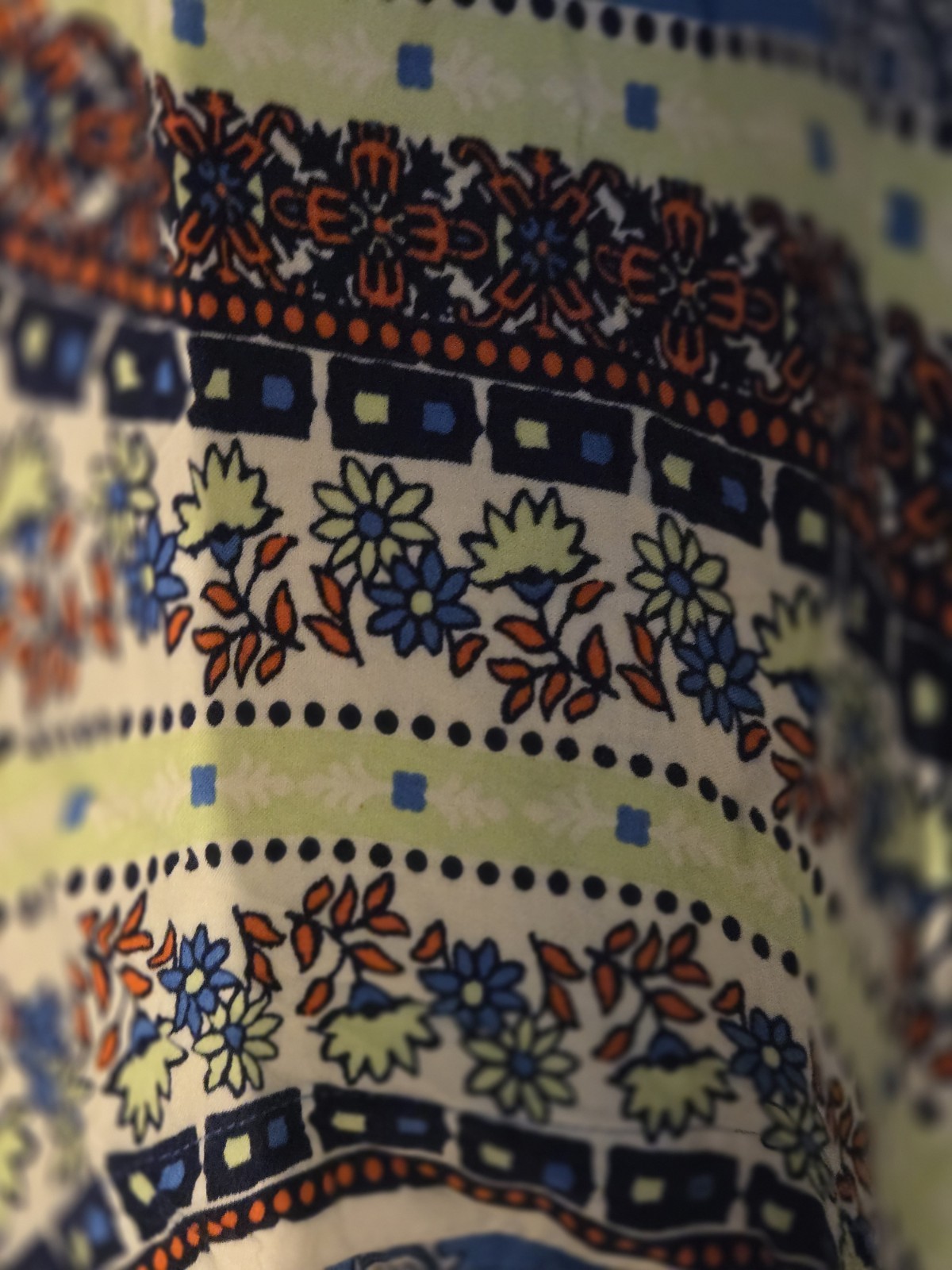 Red Camel Plus Midi Dress SZ 3X Blue Paisley Heirloom Boho Long Sleeve Dress