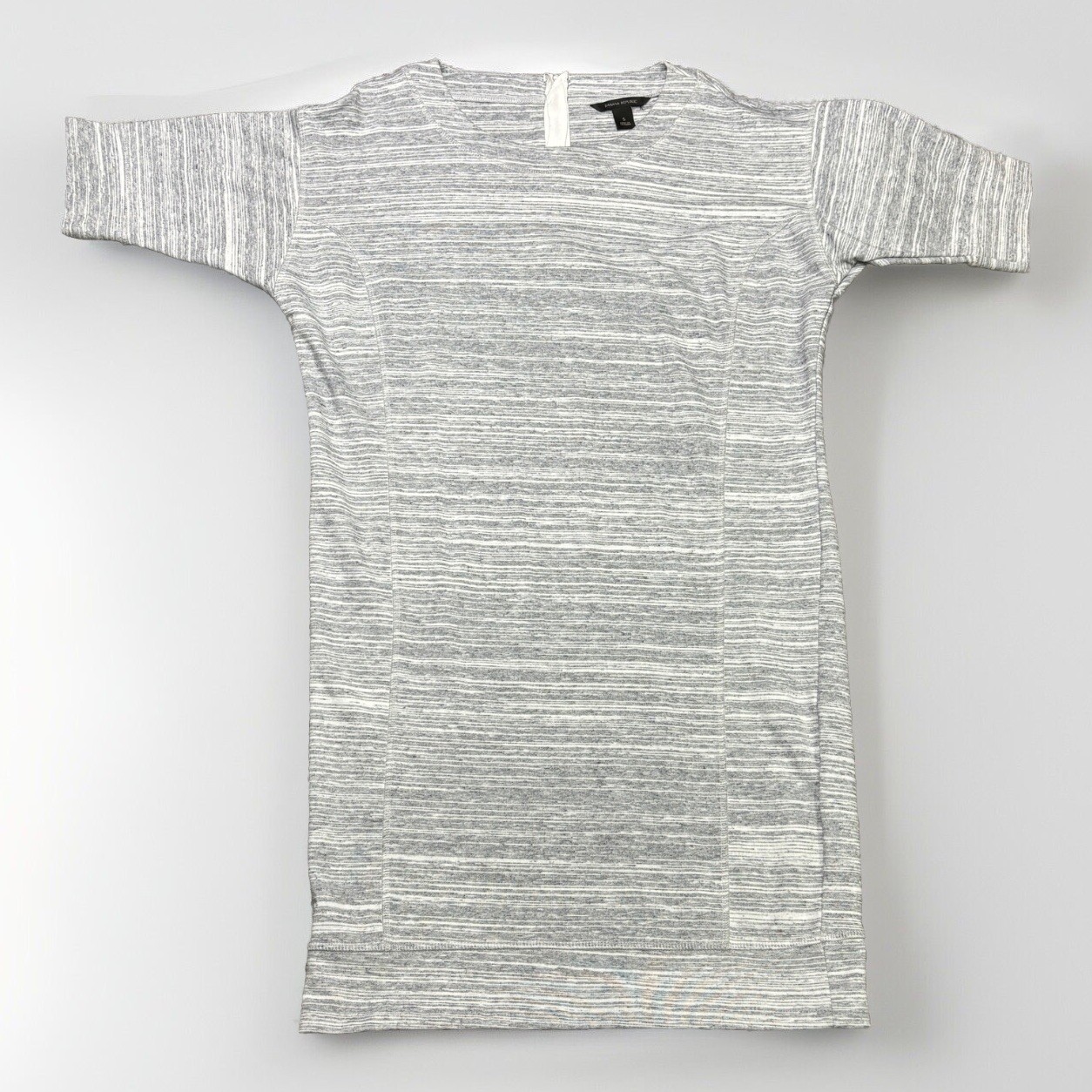 Banana Republic Mini T Shirt Dress With Sleeves Women’s Size Small Heather Gray