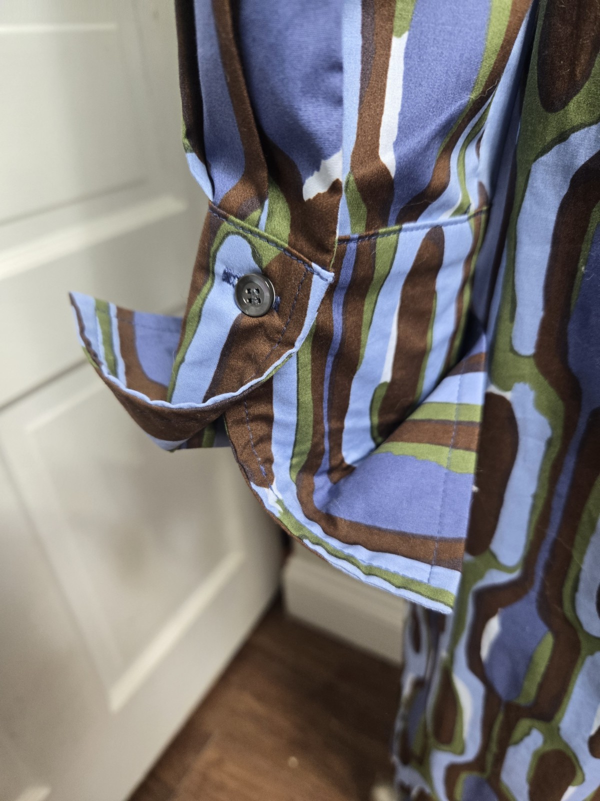J. McLaughlin Orla Dress Size Small Blue, Brown And Green