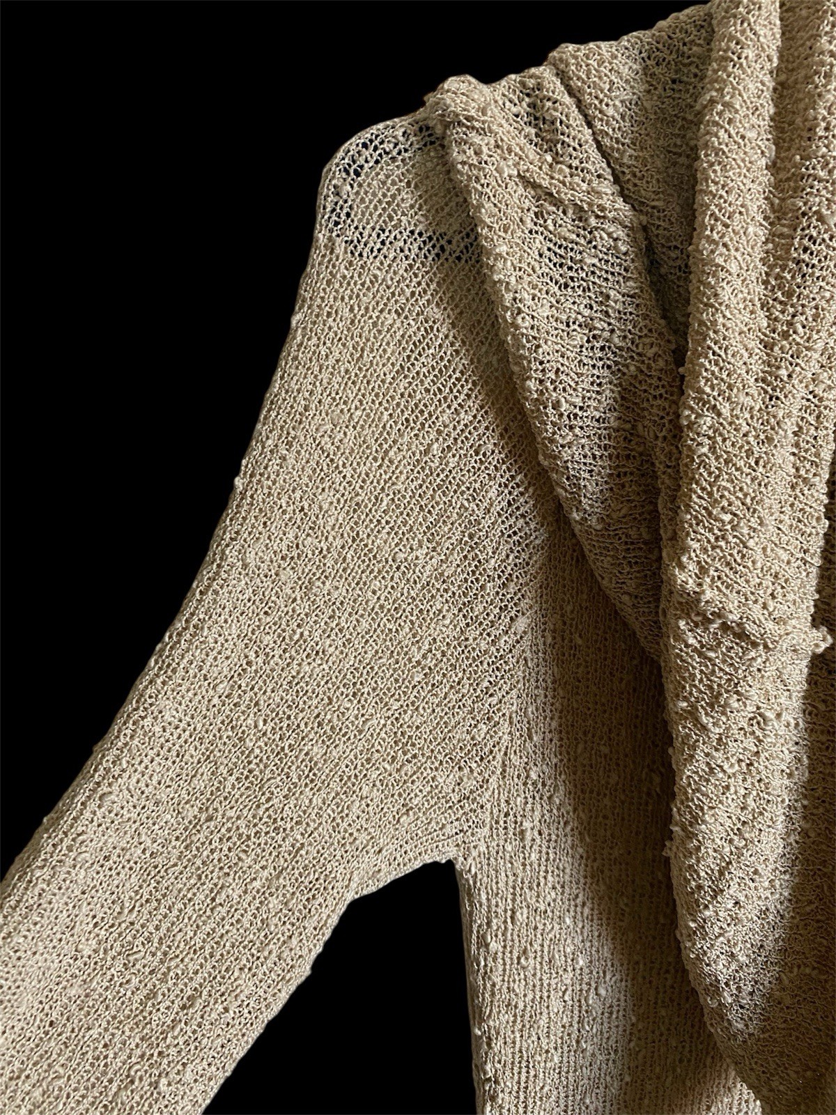Meshki Marisol Off Shoulder Boucle Maxi Dress – Wheat Size XL