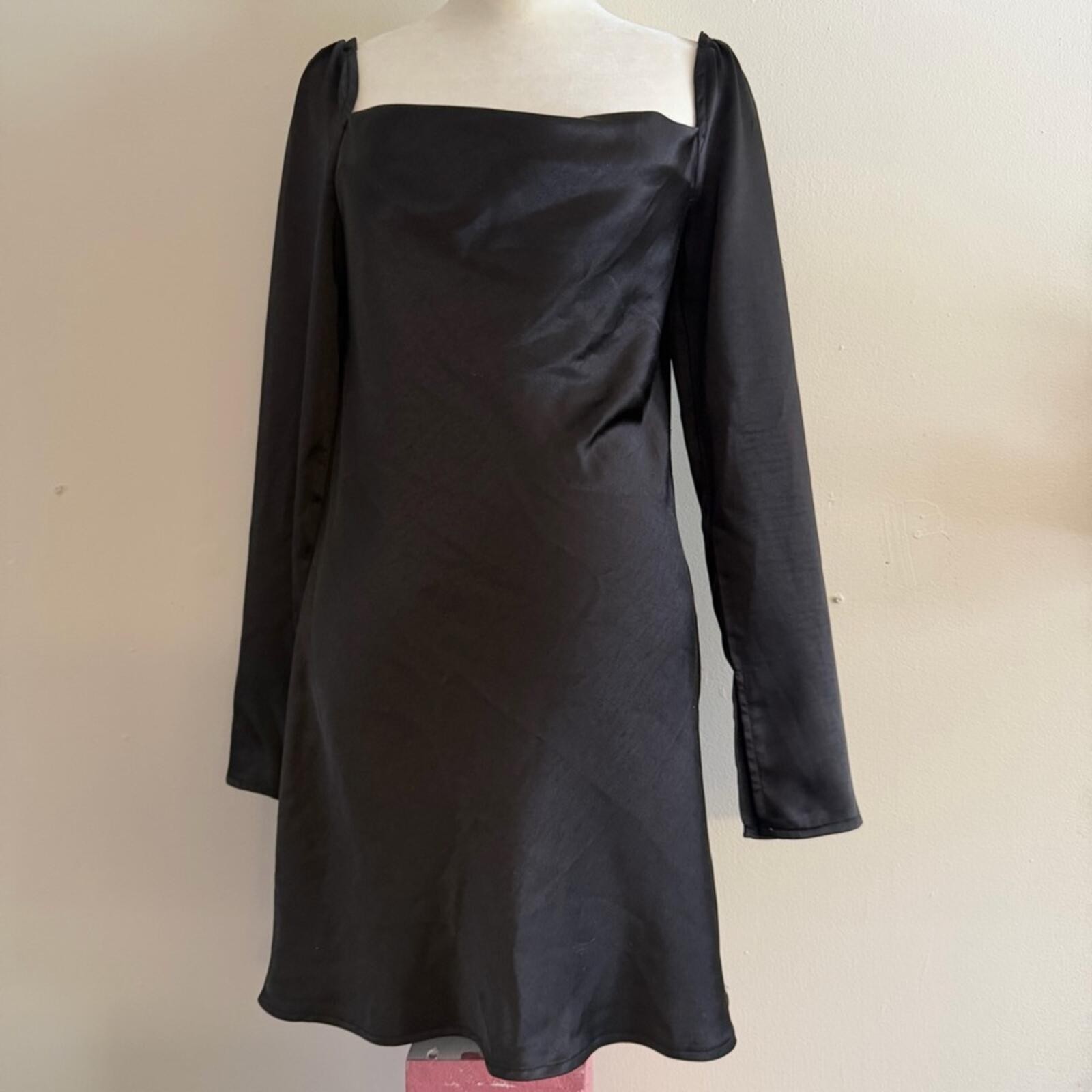 Princess Polly Classic Black Long Sleeve Dress