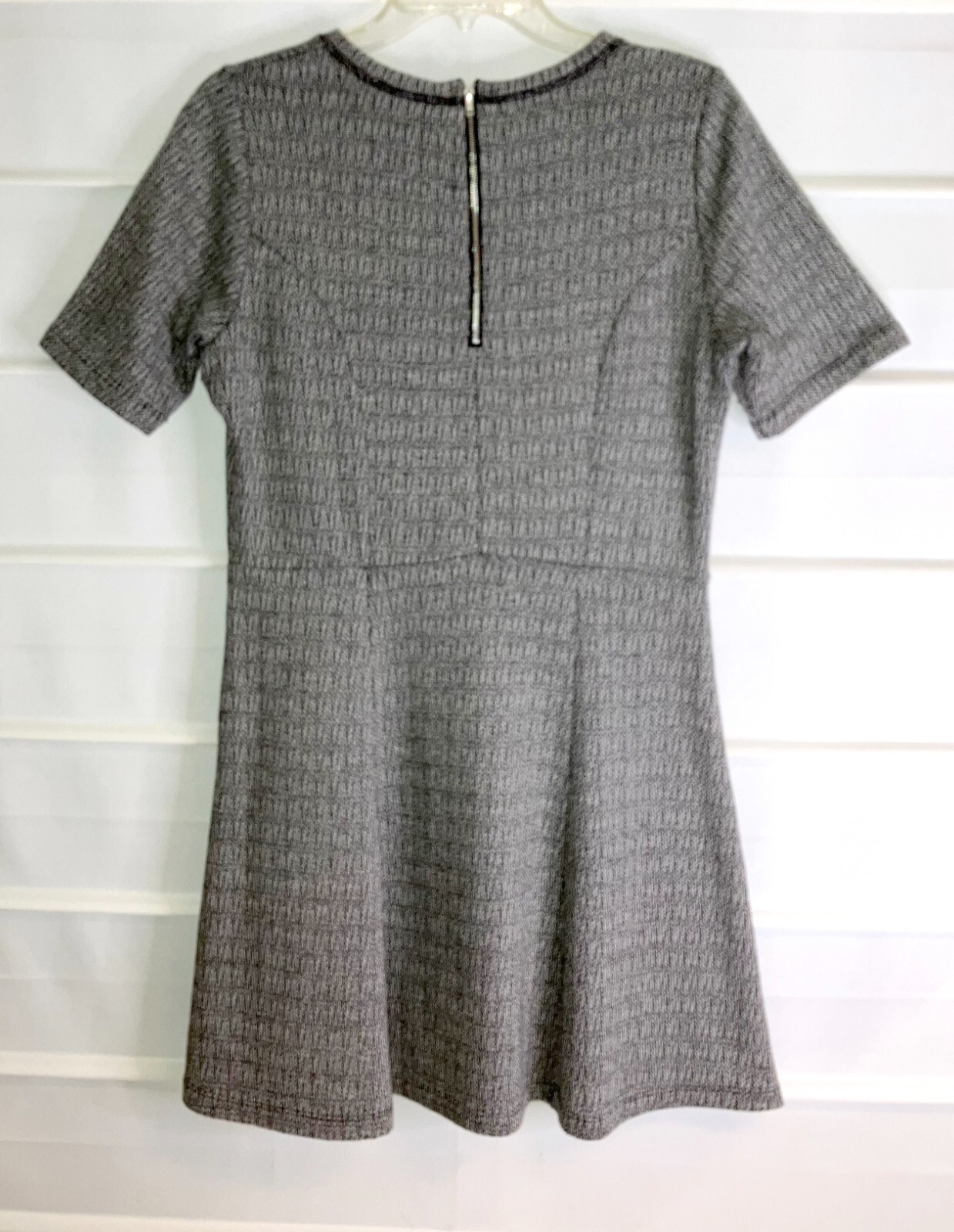 Dalia Black & White Polyester Cotton Blend Short Sleeve Dress Size 8 EC!