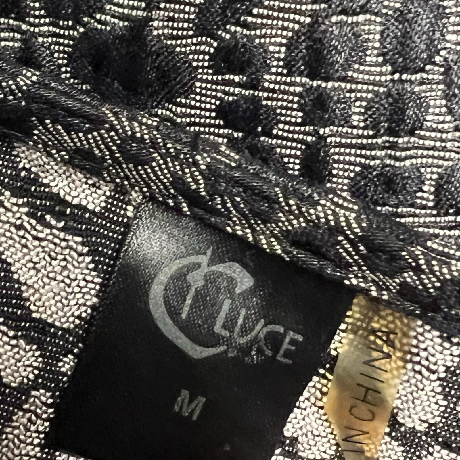 C Luce Mini Dress Size M Grey Leopard Print Sleeveless V-Neck Edgy Chic Trendy