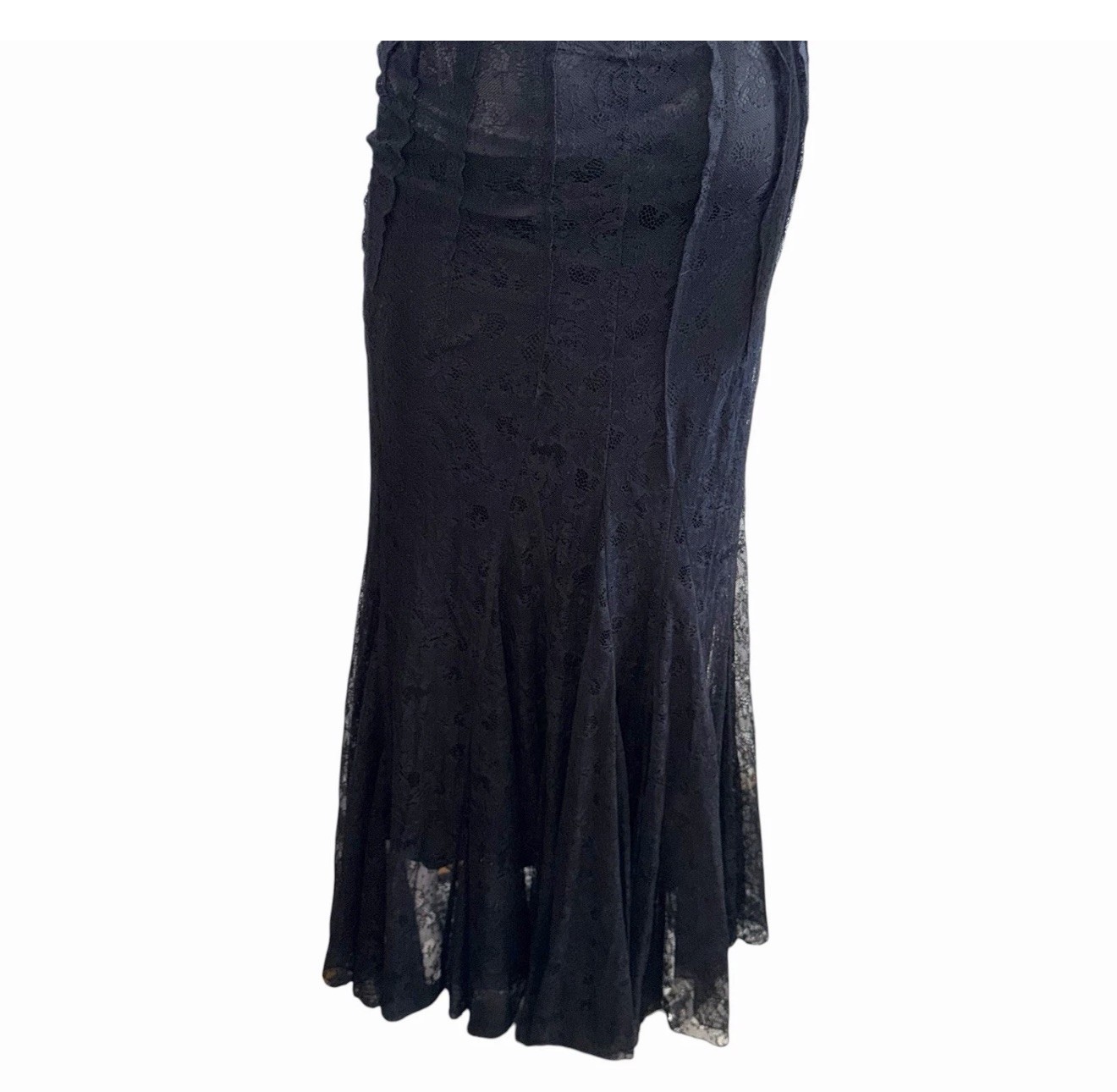 Dolce & Gabbana Womens Dress Size 40 Maxi Long Gown Evening Black Gala US 4