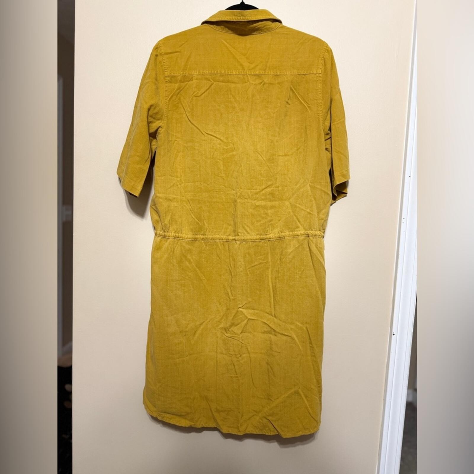 Sundance Golden Button-Up Shirtdress Med