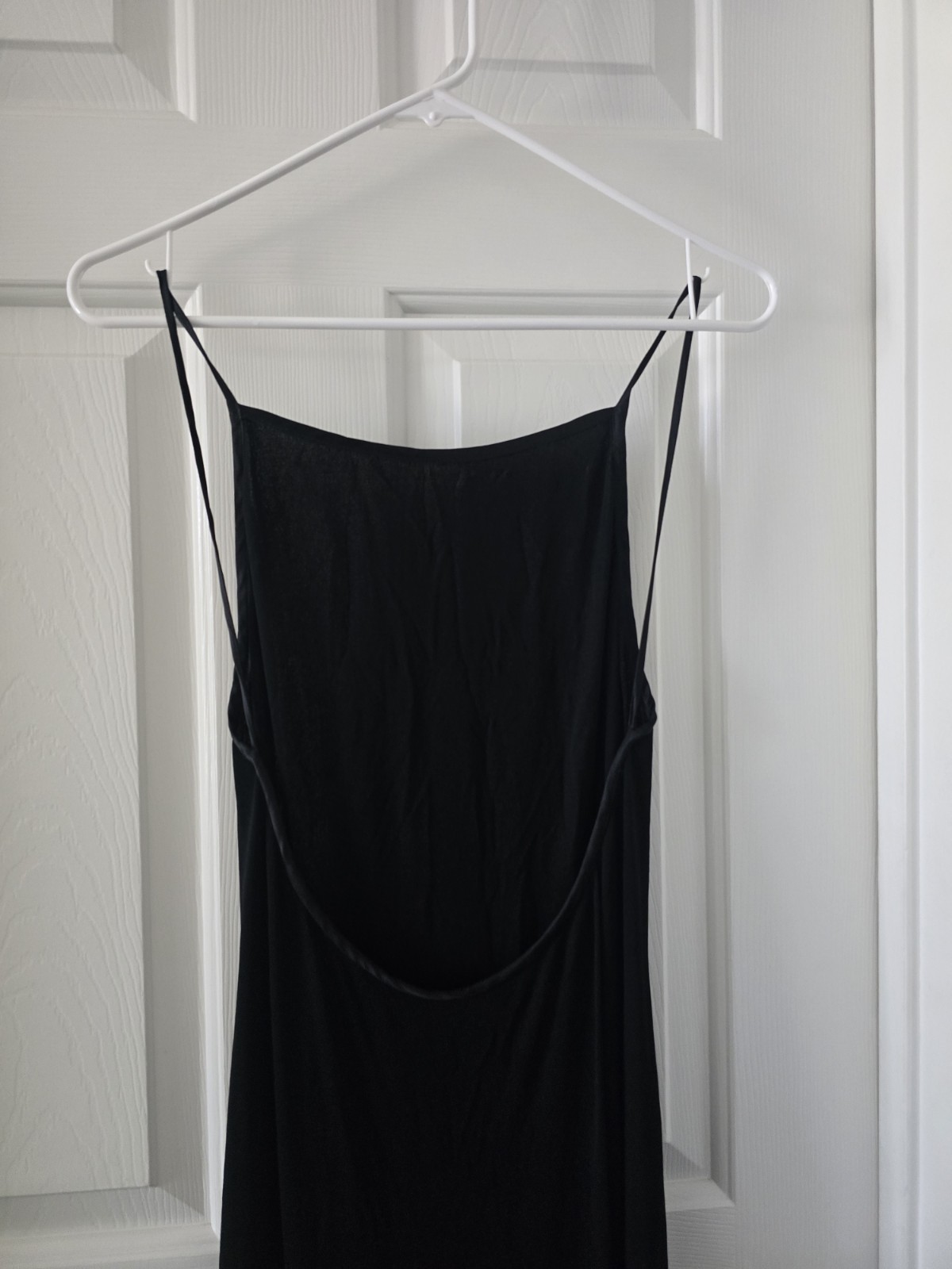 Vintage Daniel & Rebecca Black Open Back Maxi Dress Size 8 Y2K Slip Dress