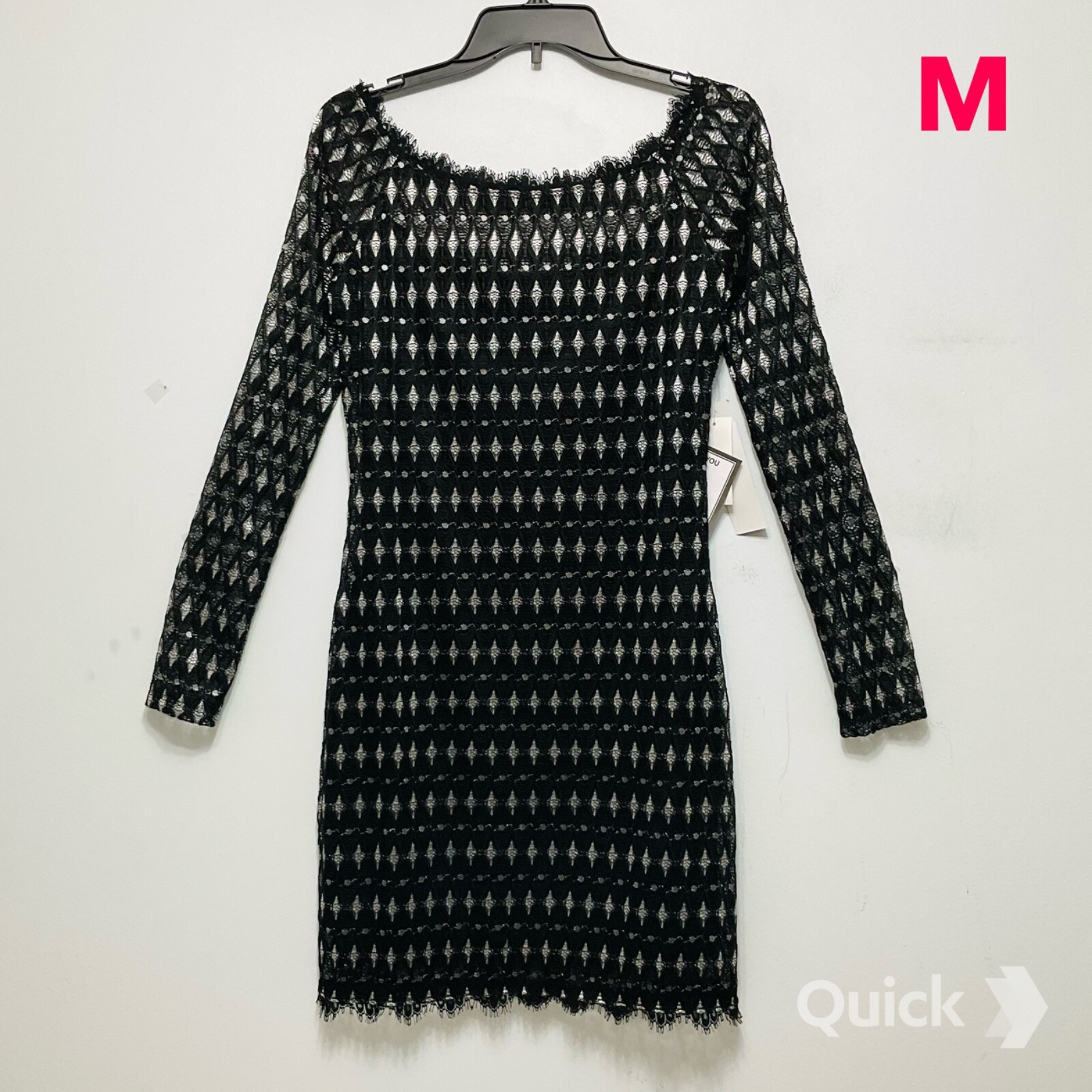 M – NWT Jump Juniors’ Diamond Lace Bodycon Dress
