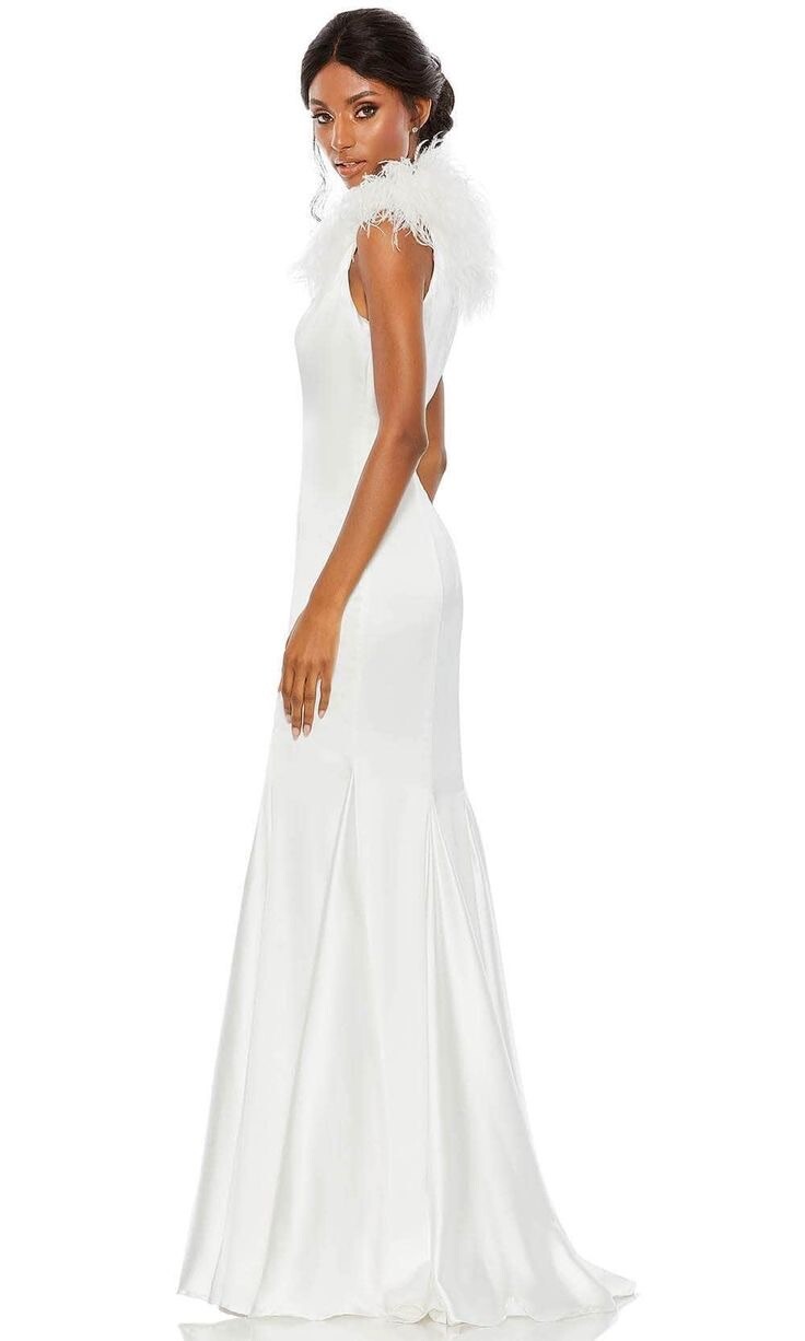 Mac Duggal 68137 – Sleeveless Low-cut V-neck Formal Dress Size 18. H Msrp $600