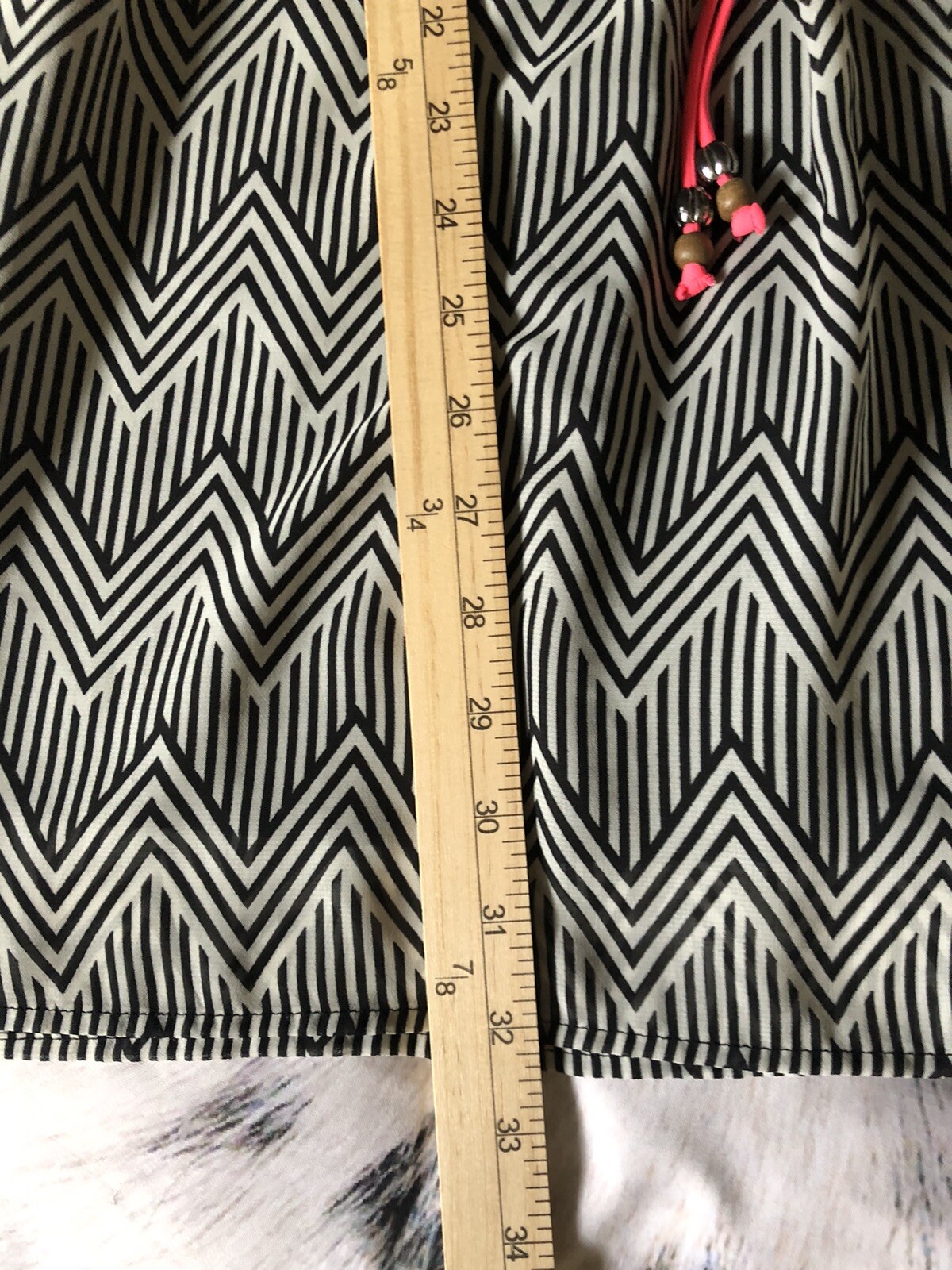 City Triangles Black/White Neon Pink Spaghetti Strap Mini Dress Lined Size Med