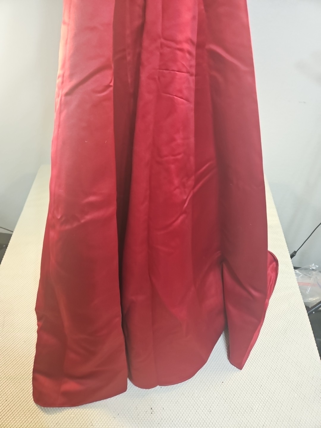 Cherish Apparel womens red satin formal dress size 16 Polyester