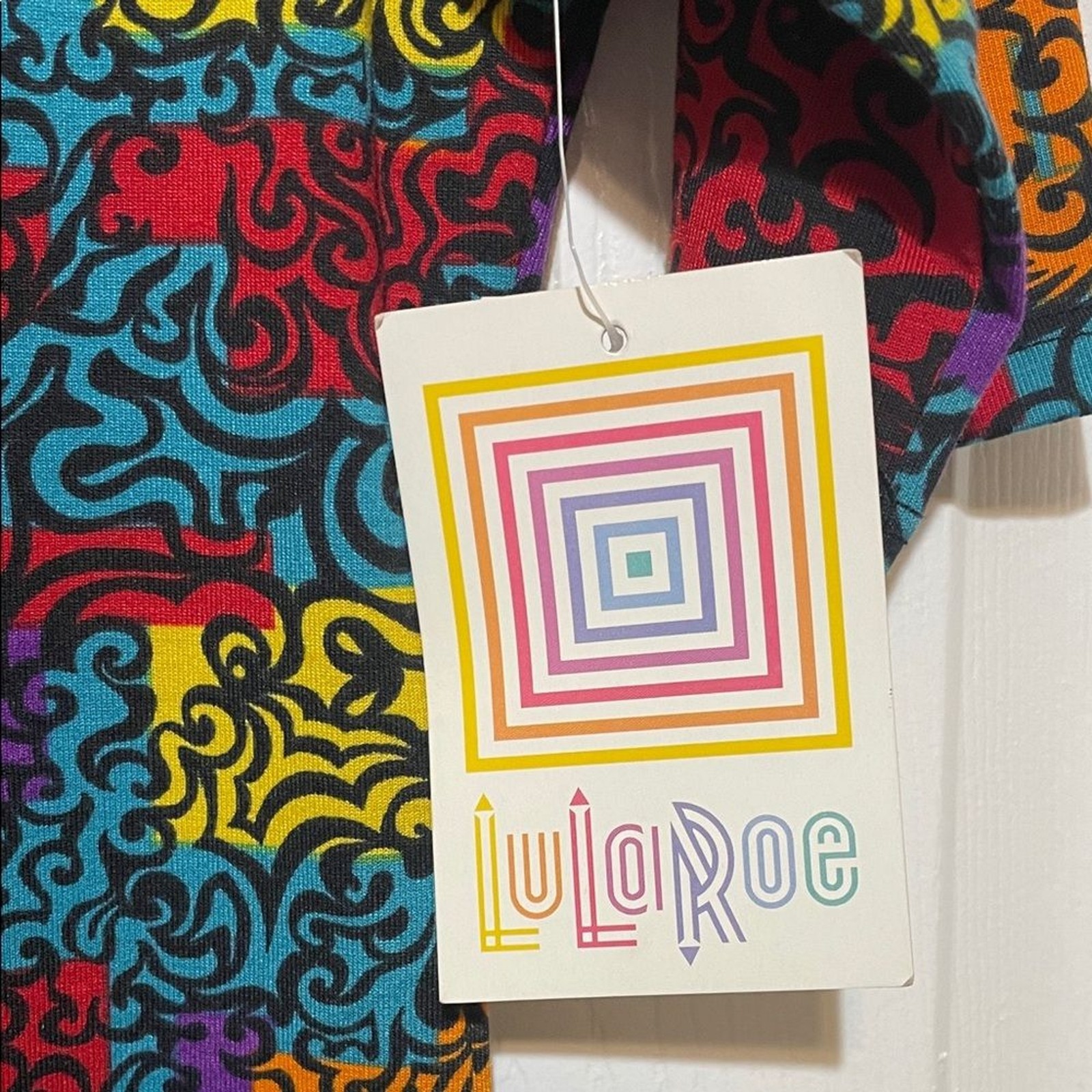 LuLaRoe Julia Form Fitting Abstract Design Midi Dress Size XS